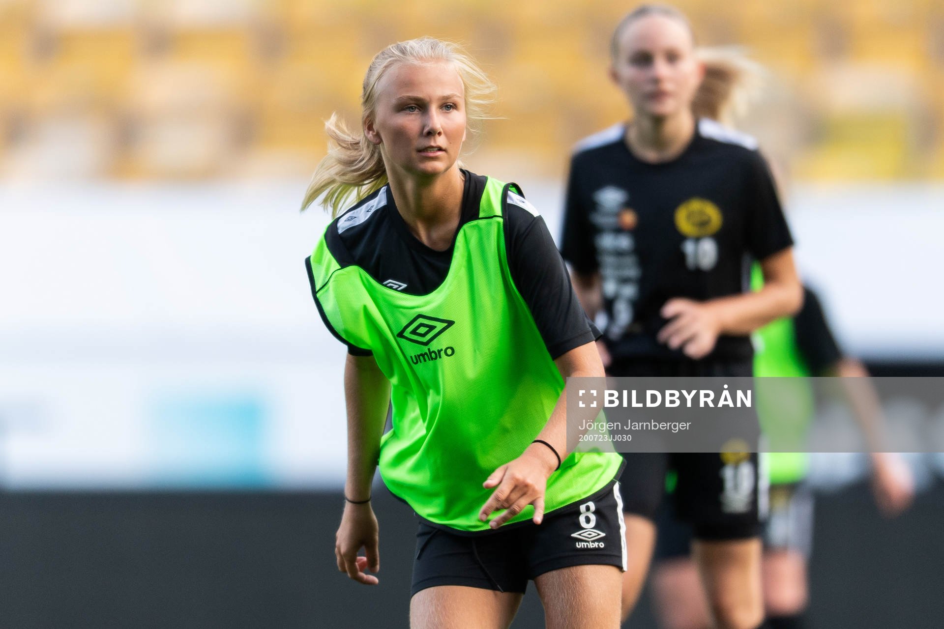 Linn Sångberg under en träning med Elfsborg den 23 juli 2020 i Borås.