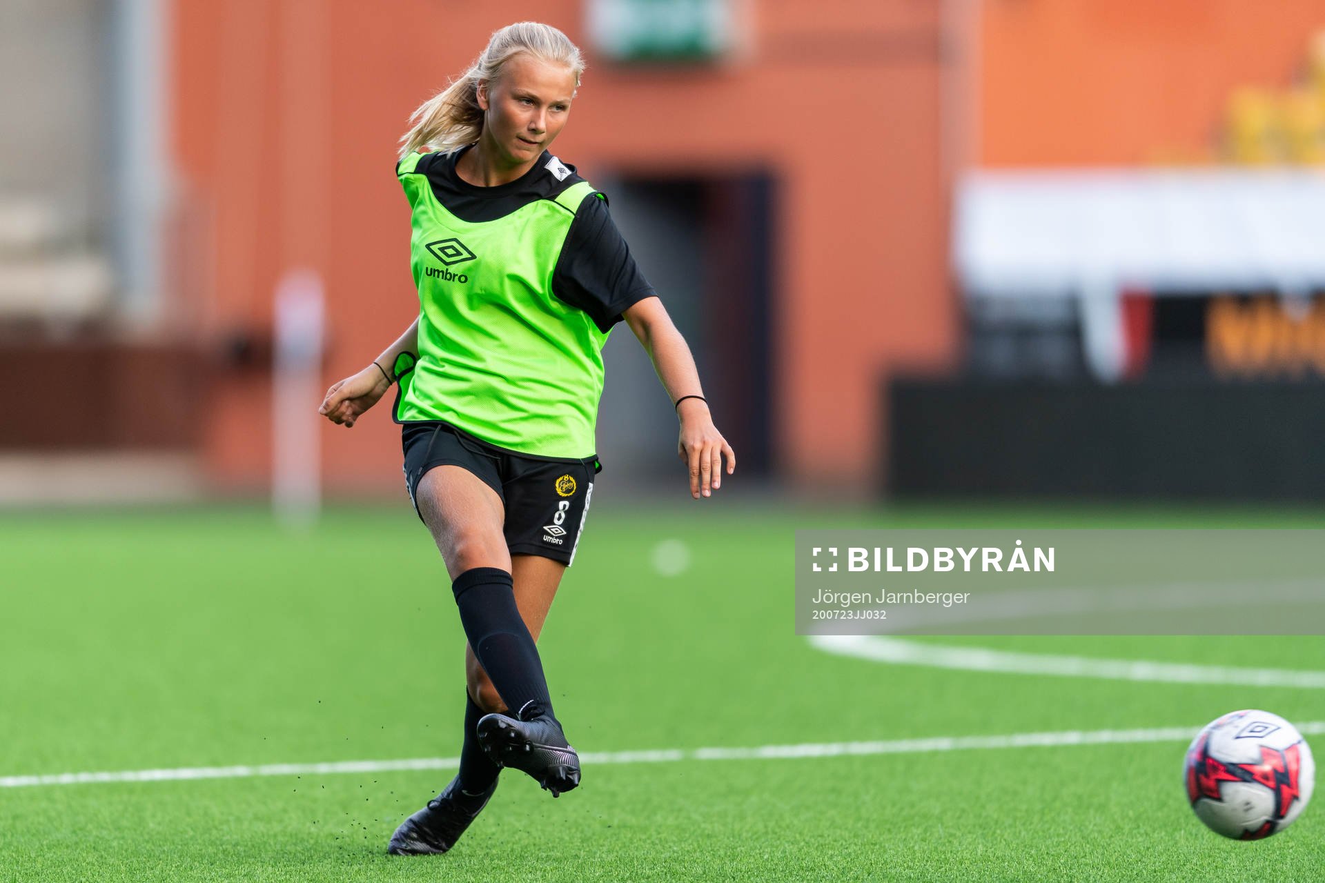 Linn Sångberg under en träning med Elfsborg den 23 juli 2020 i Borås.