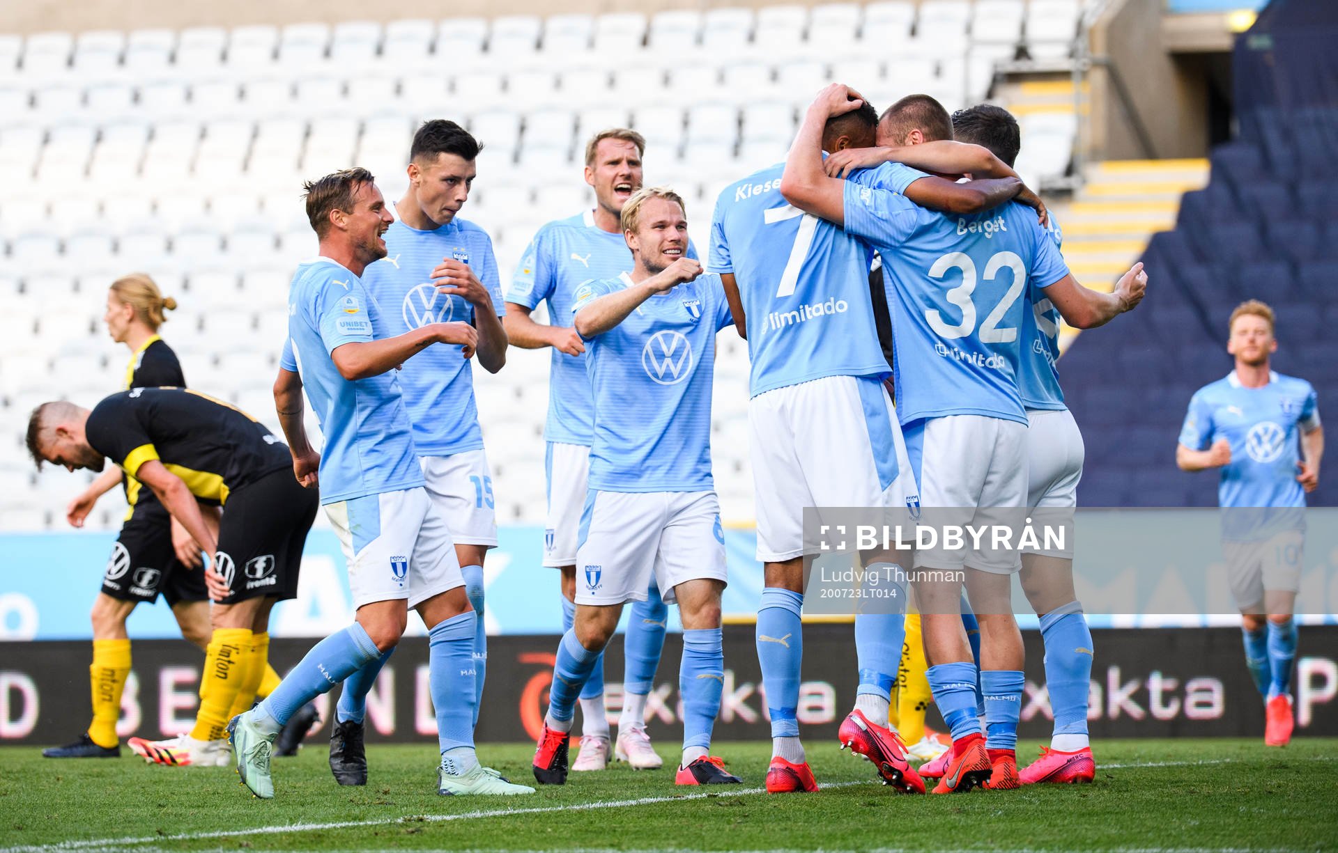 Malmö FFs spelare jublar