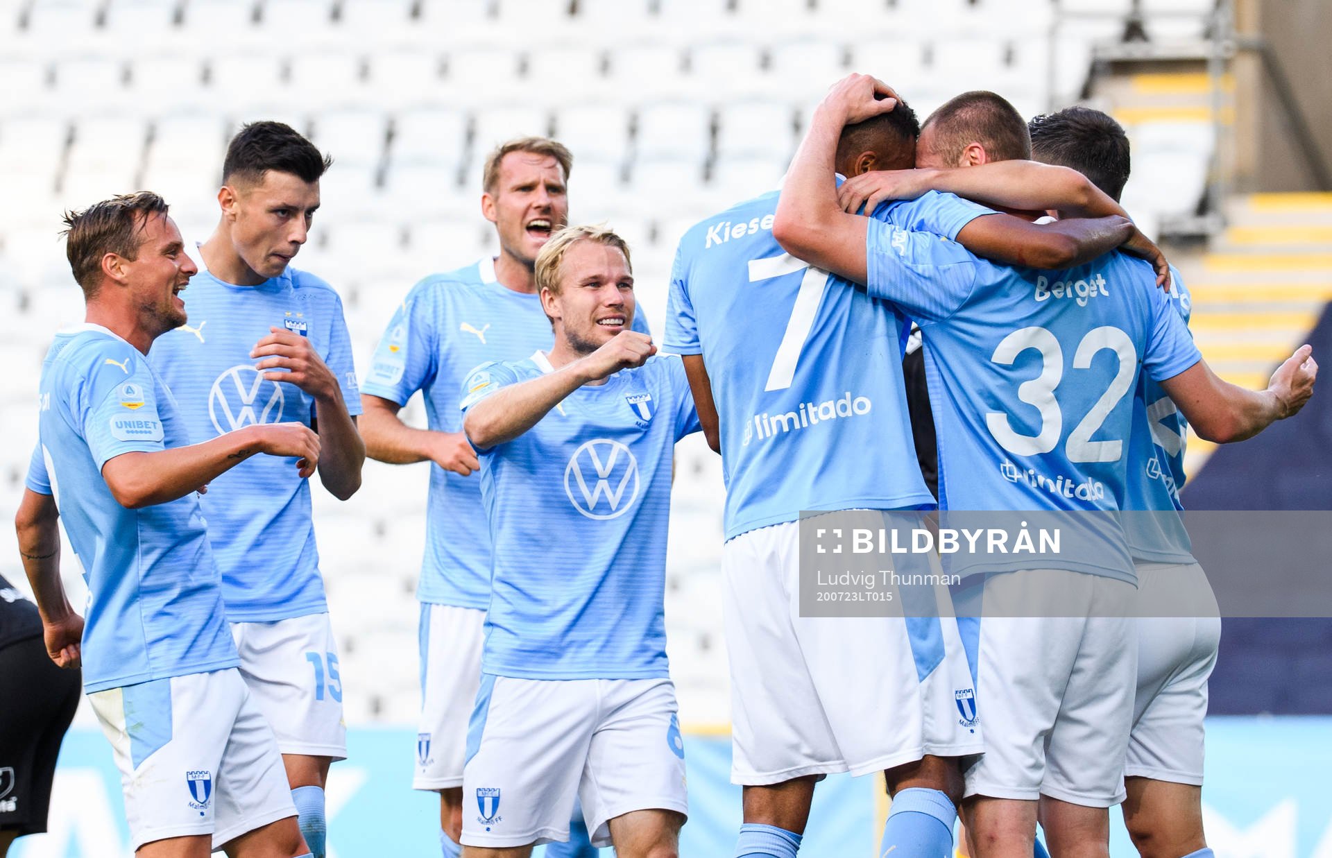 Malmö FFs spelare jublar