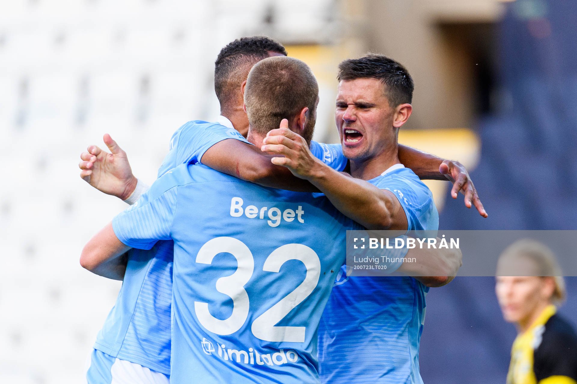 Malmö FFs Isaac Kiese Thelin och Marcus Antonsson jublar