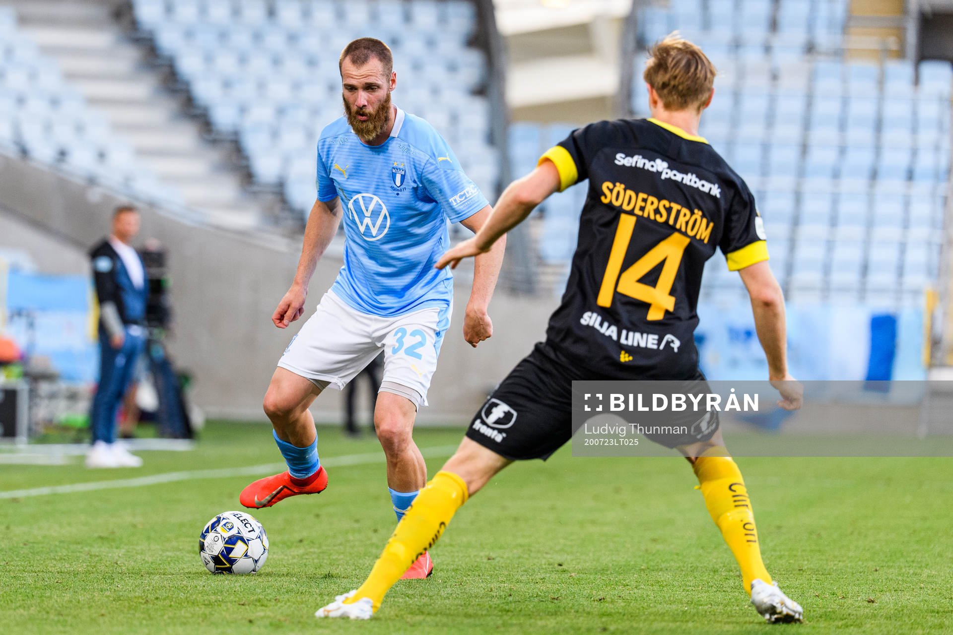 Malmö FFs Jo Inge Berget och Hammarbys Tim Söderström