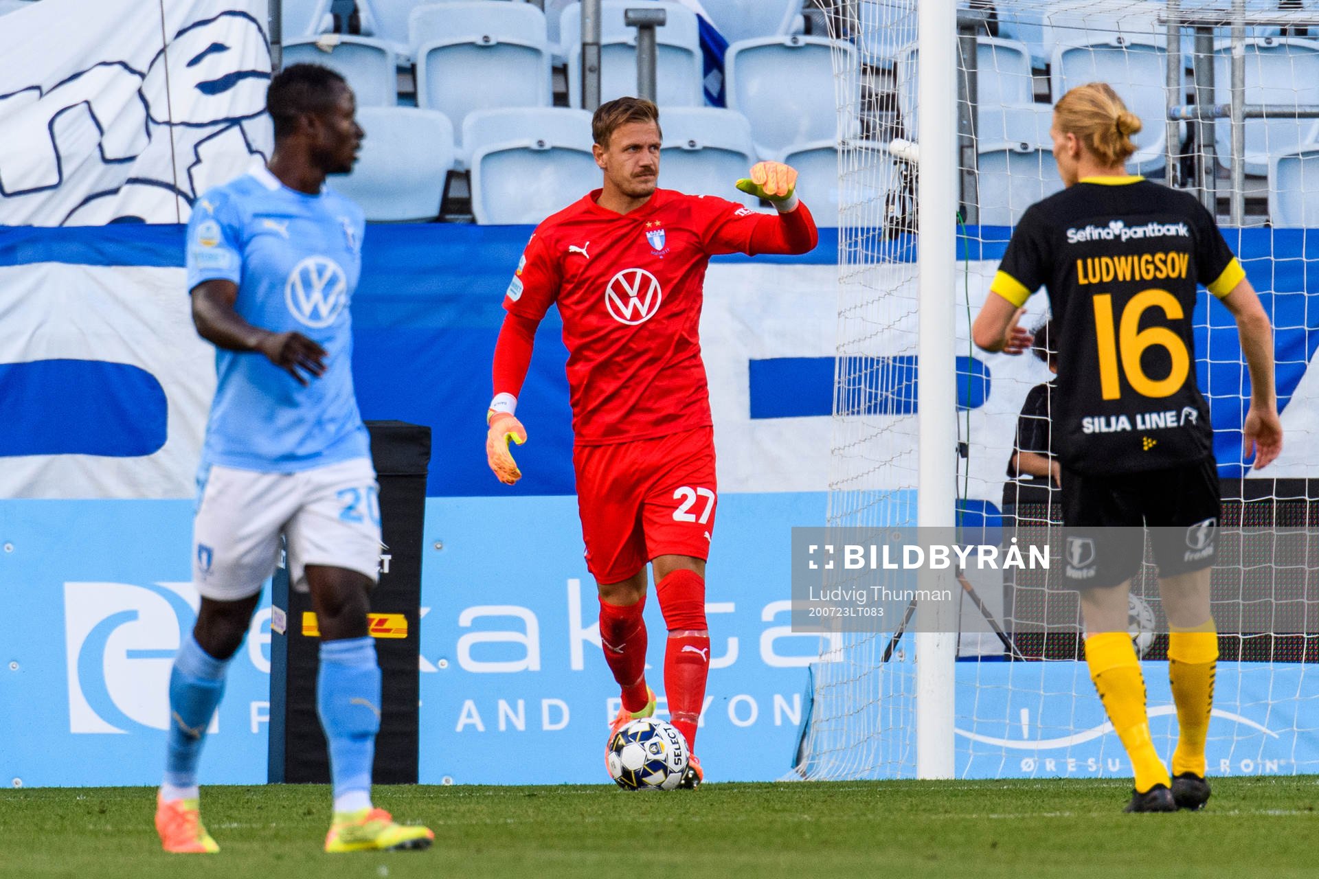 Malmö FFs målvakt Johan Dahlin