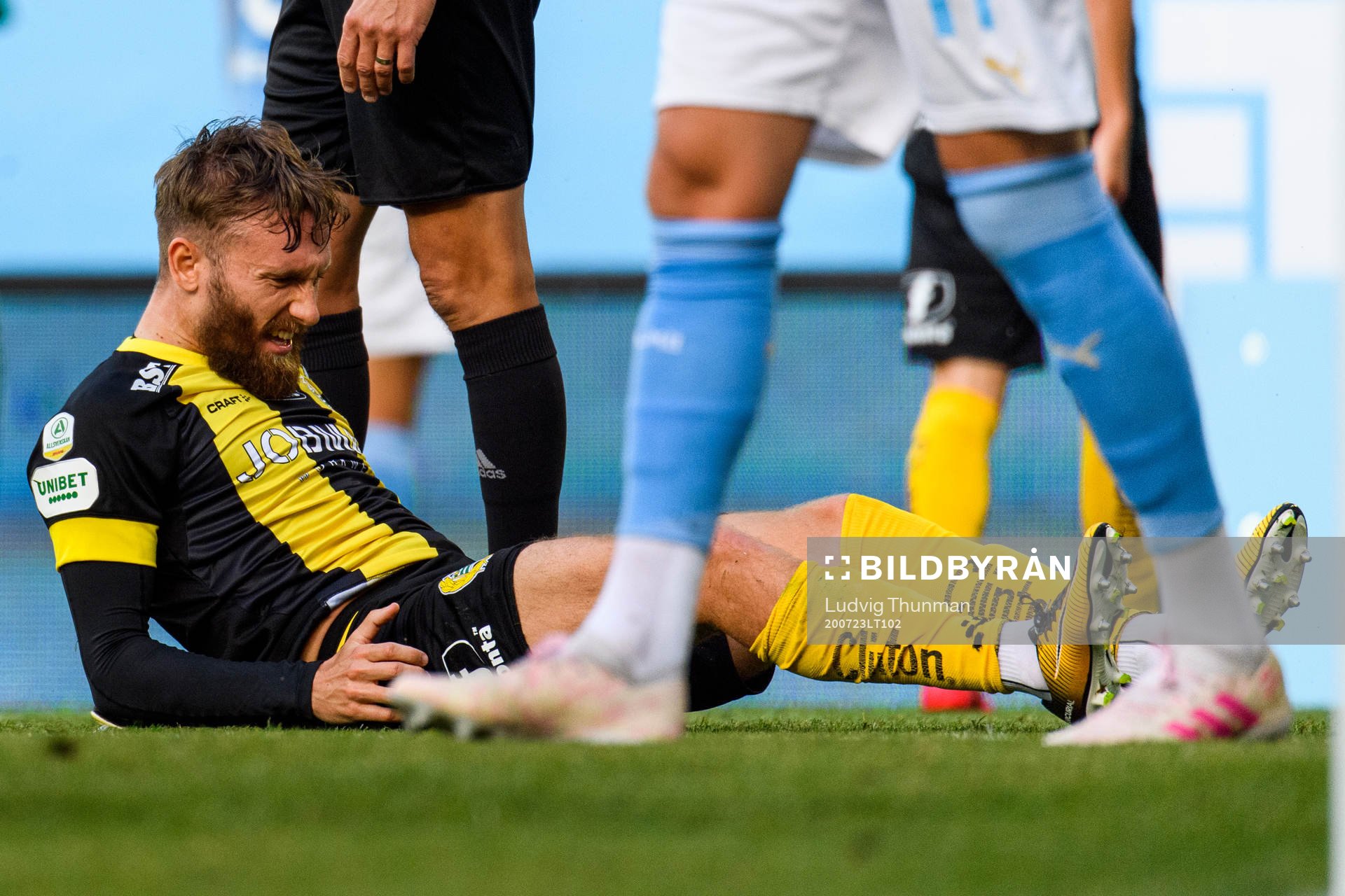 Hammarbys David Fällman har ont