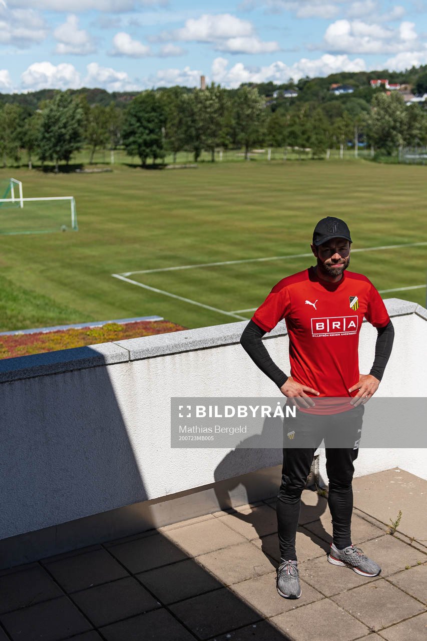 Häckens tränare Andreas Alm poserar för ett porträtt den 23 juli 2020 i Göteborg.