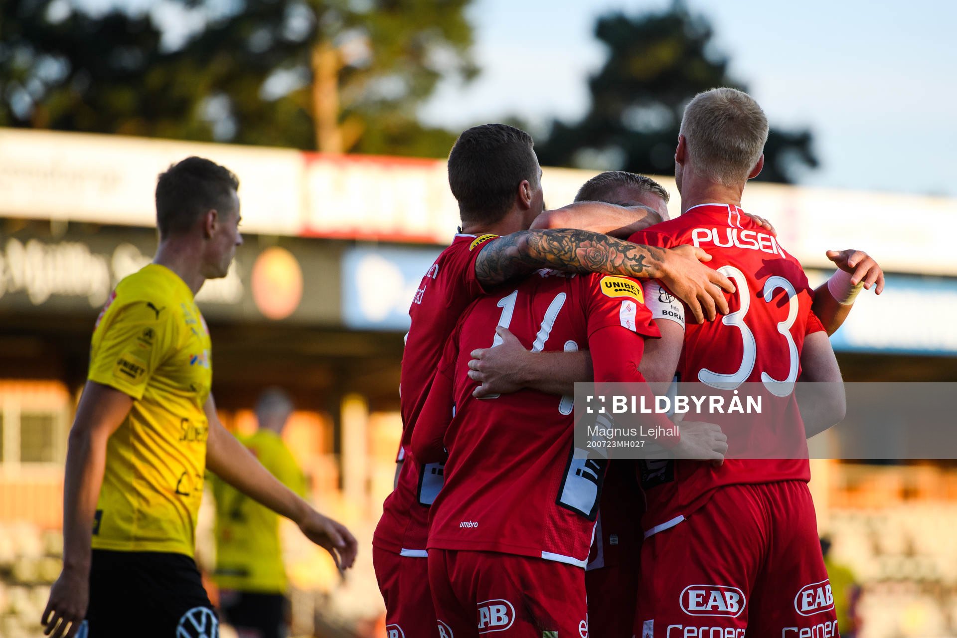 Elfsborgs spelare jublar