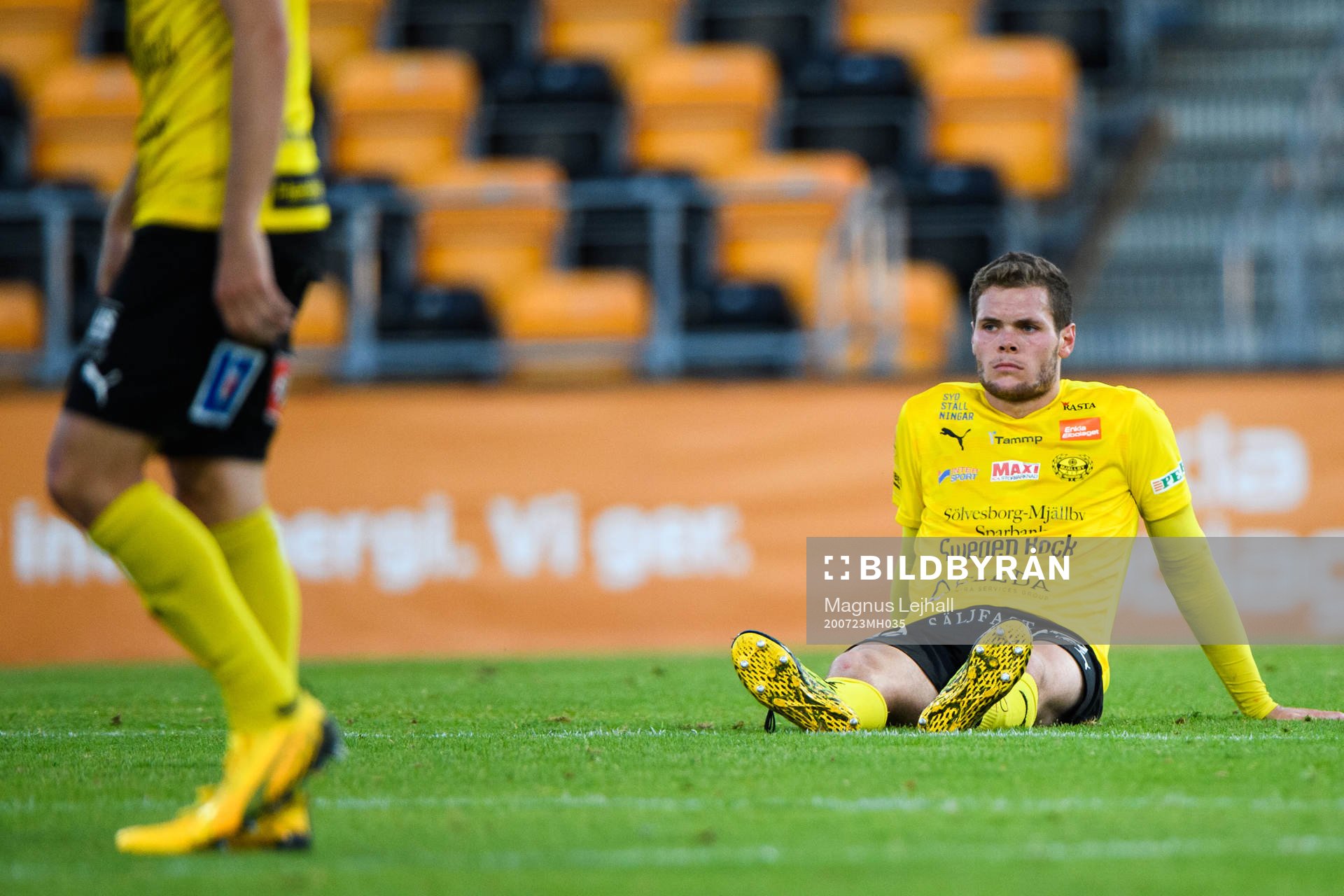 Mjällbys Jacob Bergström  deppar