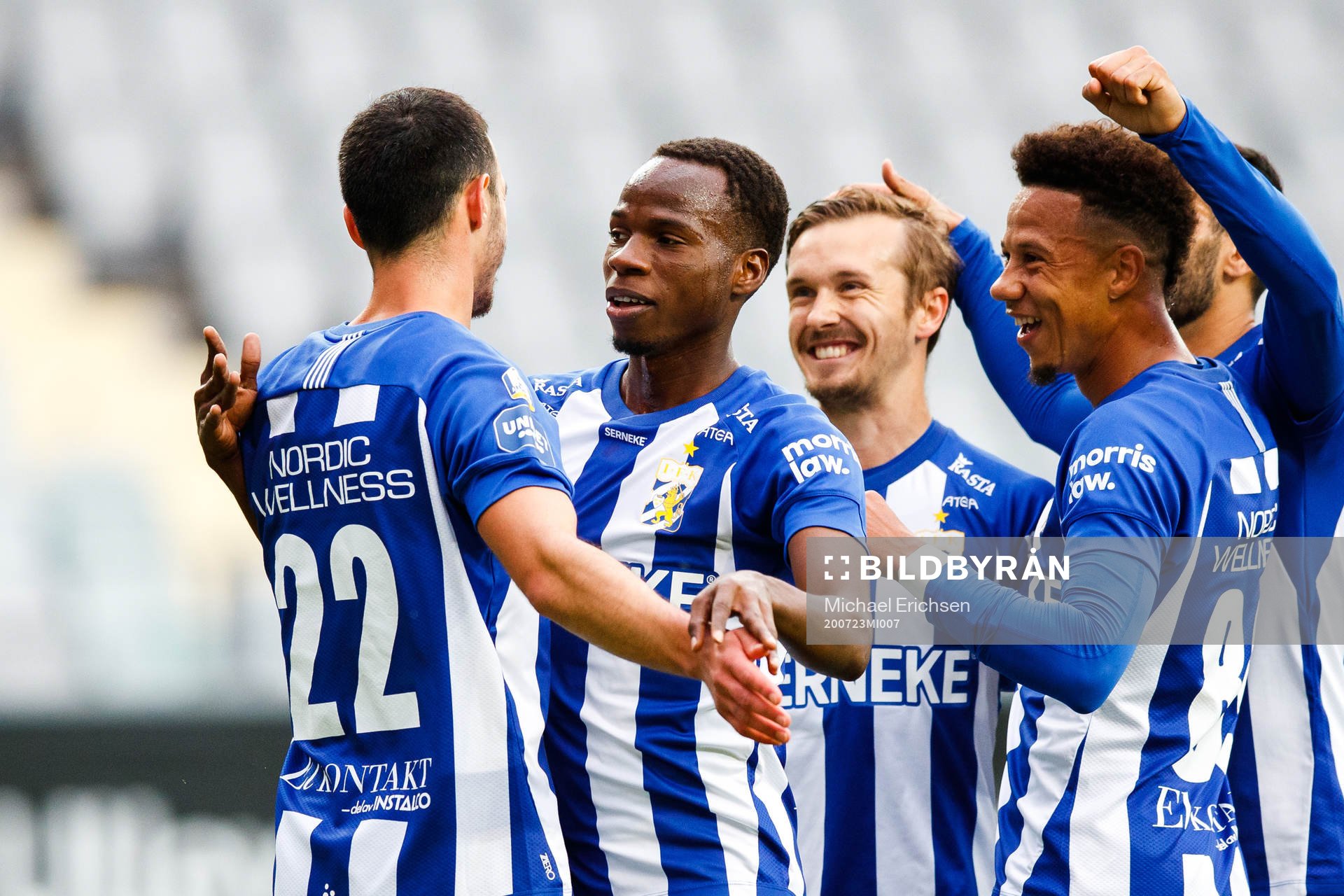 IFK Göteborgs Giorgi Kharaishvili och Alhassan Yusuf