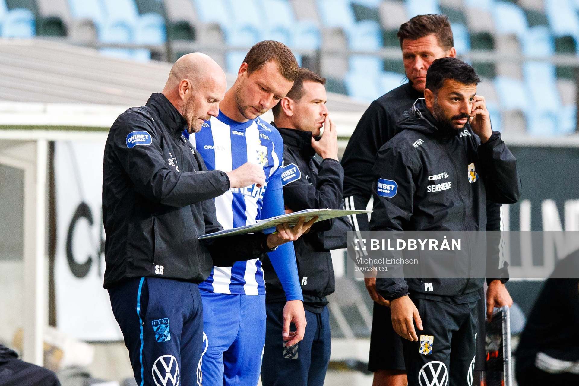 IFK Göteborgs Jakob Johansson och tränare Poya Asbaghi