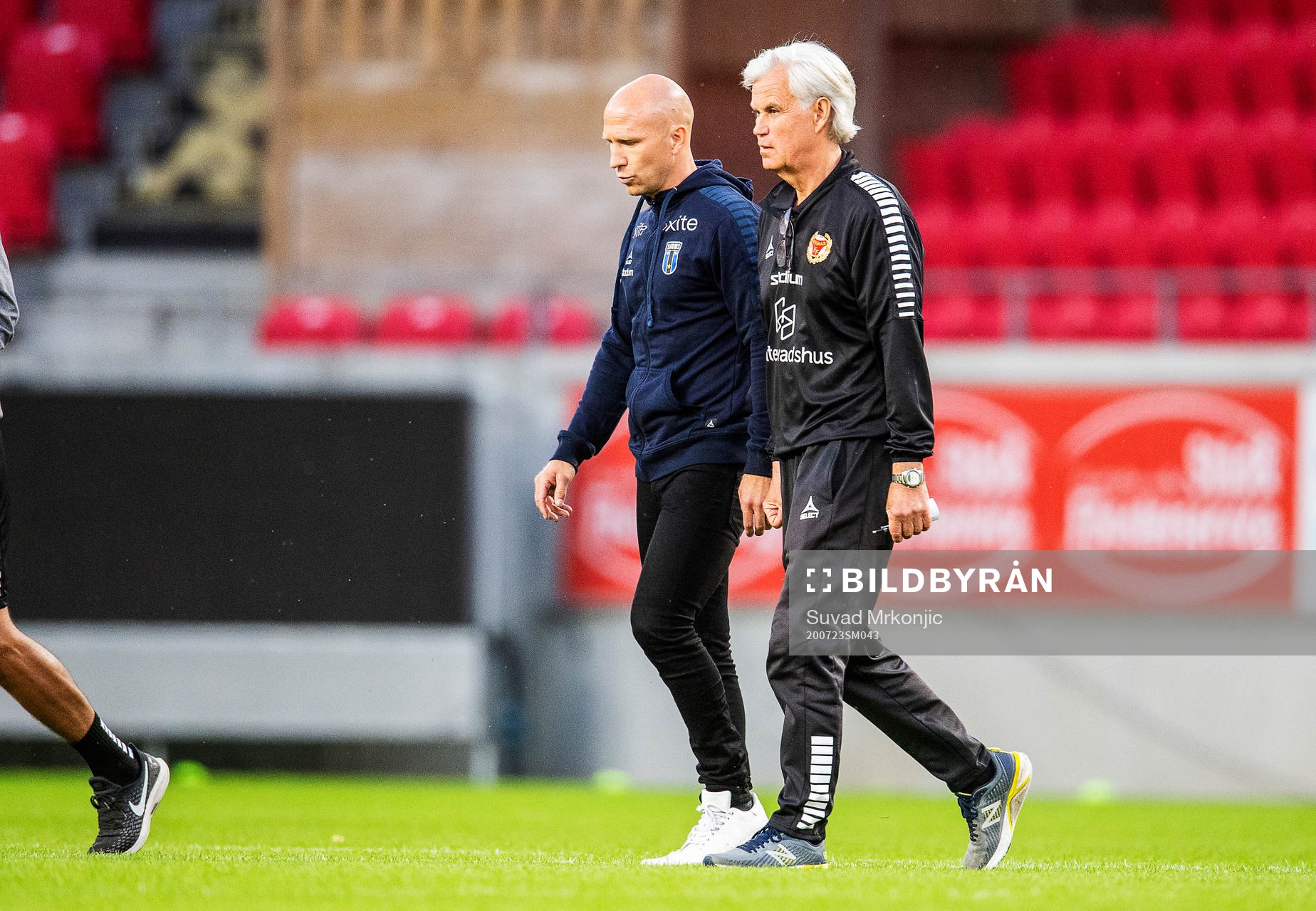Kalmars tränare Nanne Bergstrand och Sirius tränare