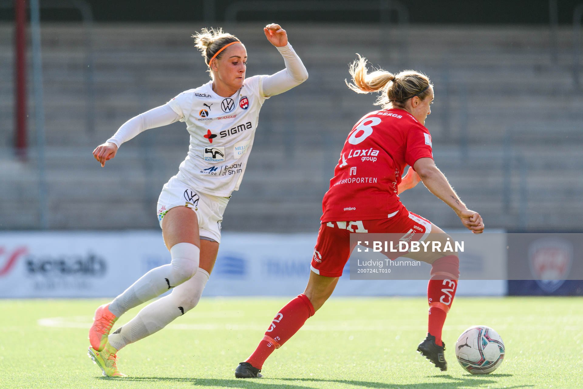 Rosengårds Sanne Troelsgaard och Örebros Freja Olofsson