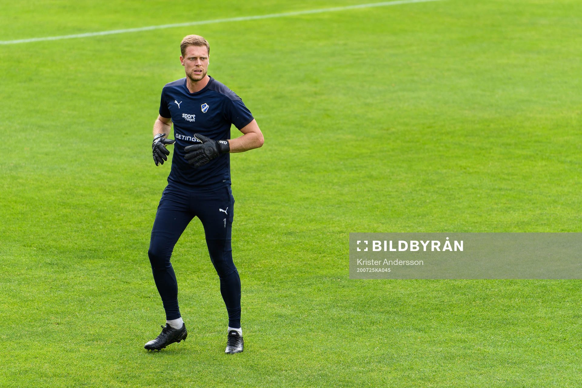 Halmstads målvakt Malkolm Nilsson Säfqvist