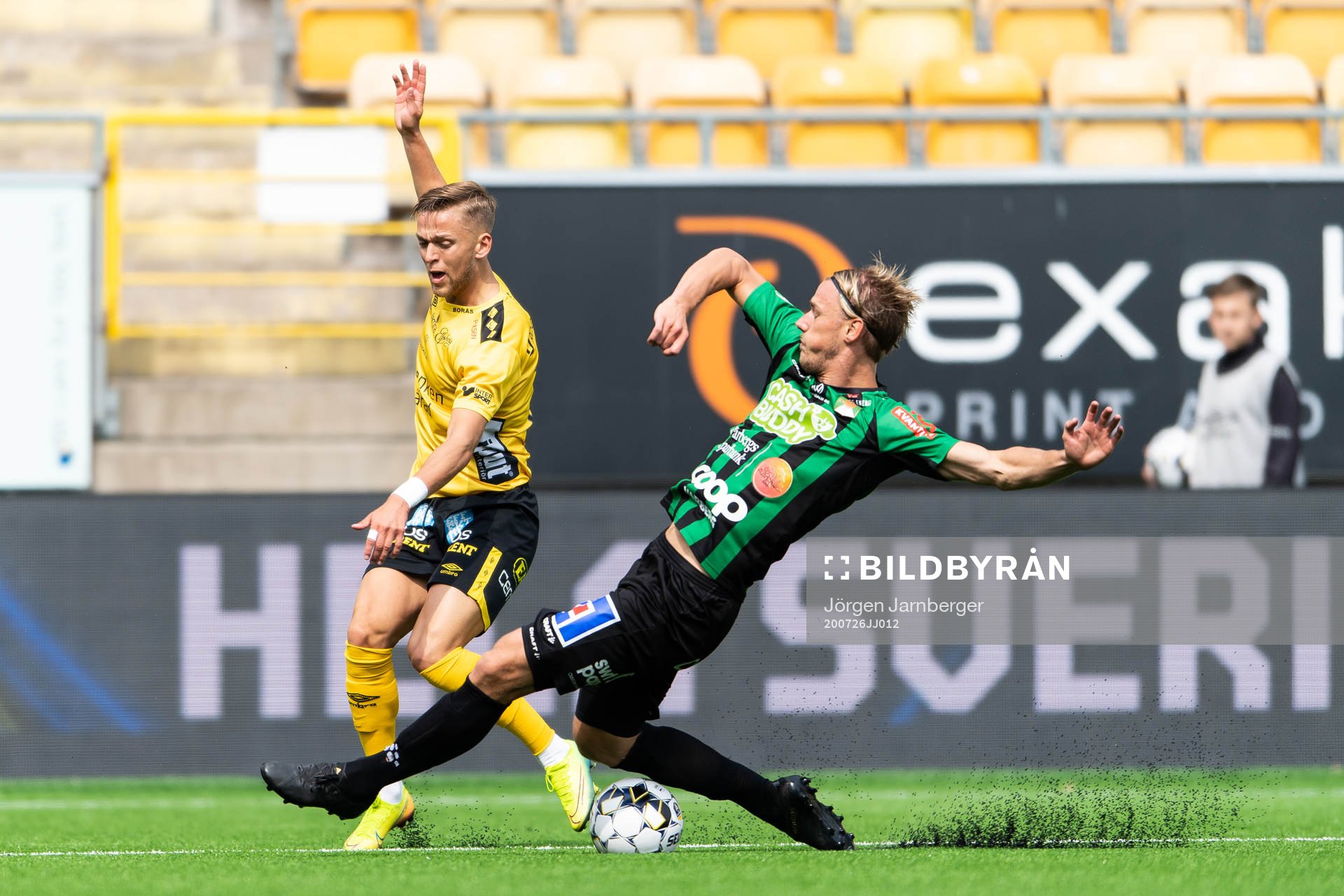 Elfsborgs Jesper Karlsson och Varbergs Hampus Zachrisson