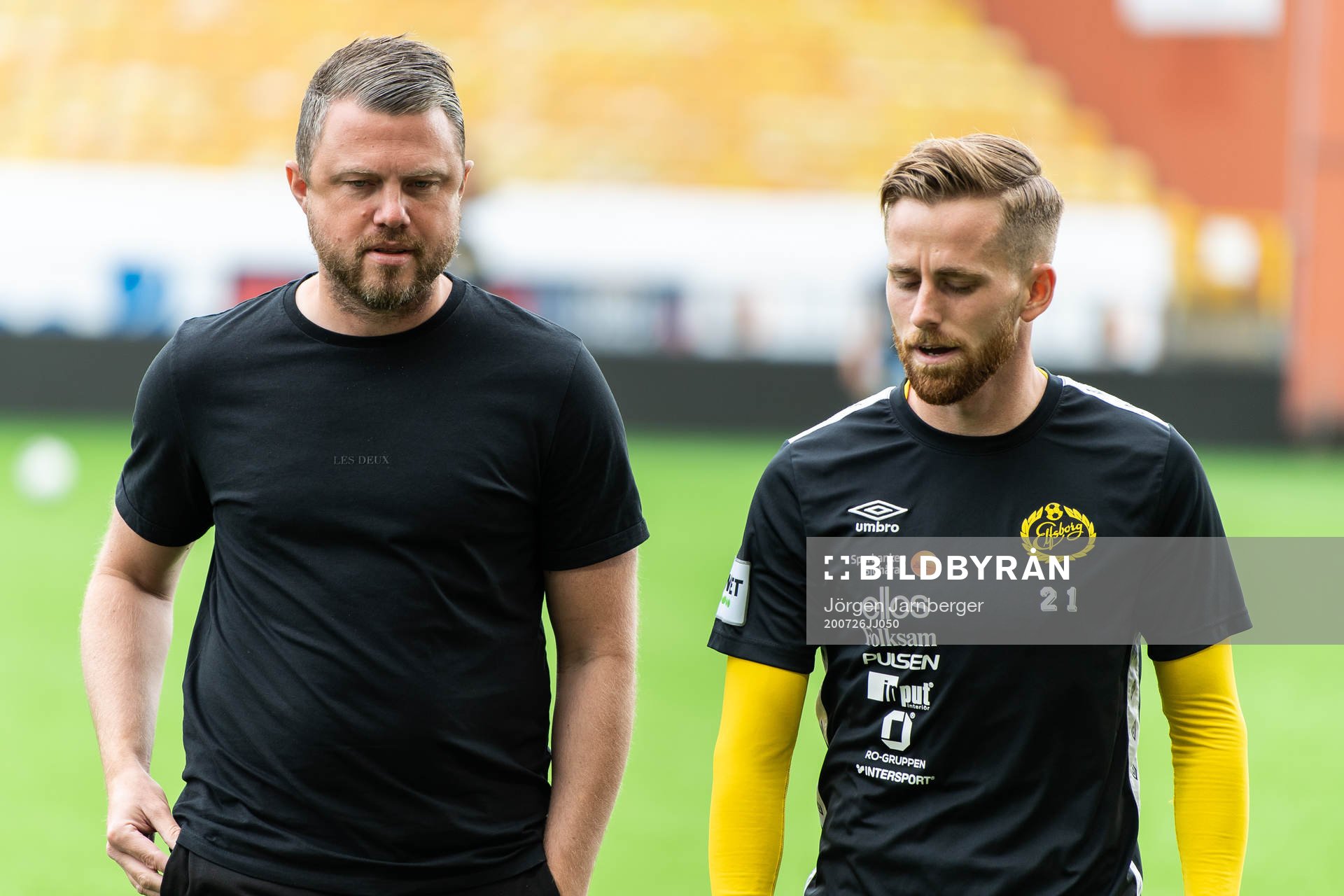 Elfsborgs manager Jimmy Thelin och Rasmus Alm