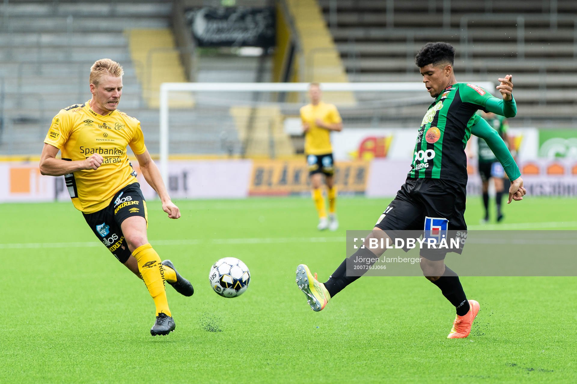 Varbergs Luke Le Roux och Elfsborgs Per Frick
