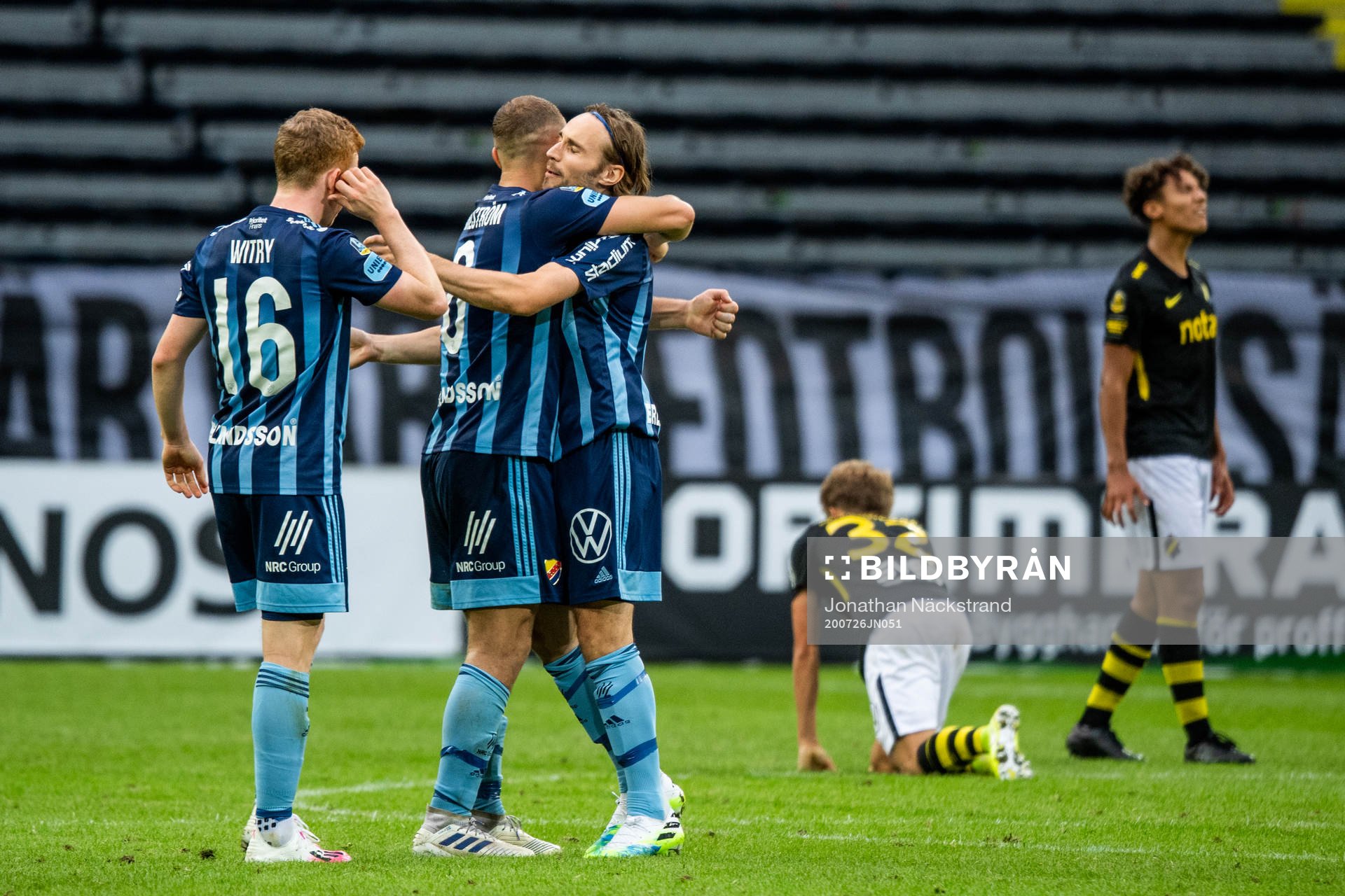 Djurgårdens Kevin Walker jublar
