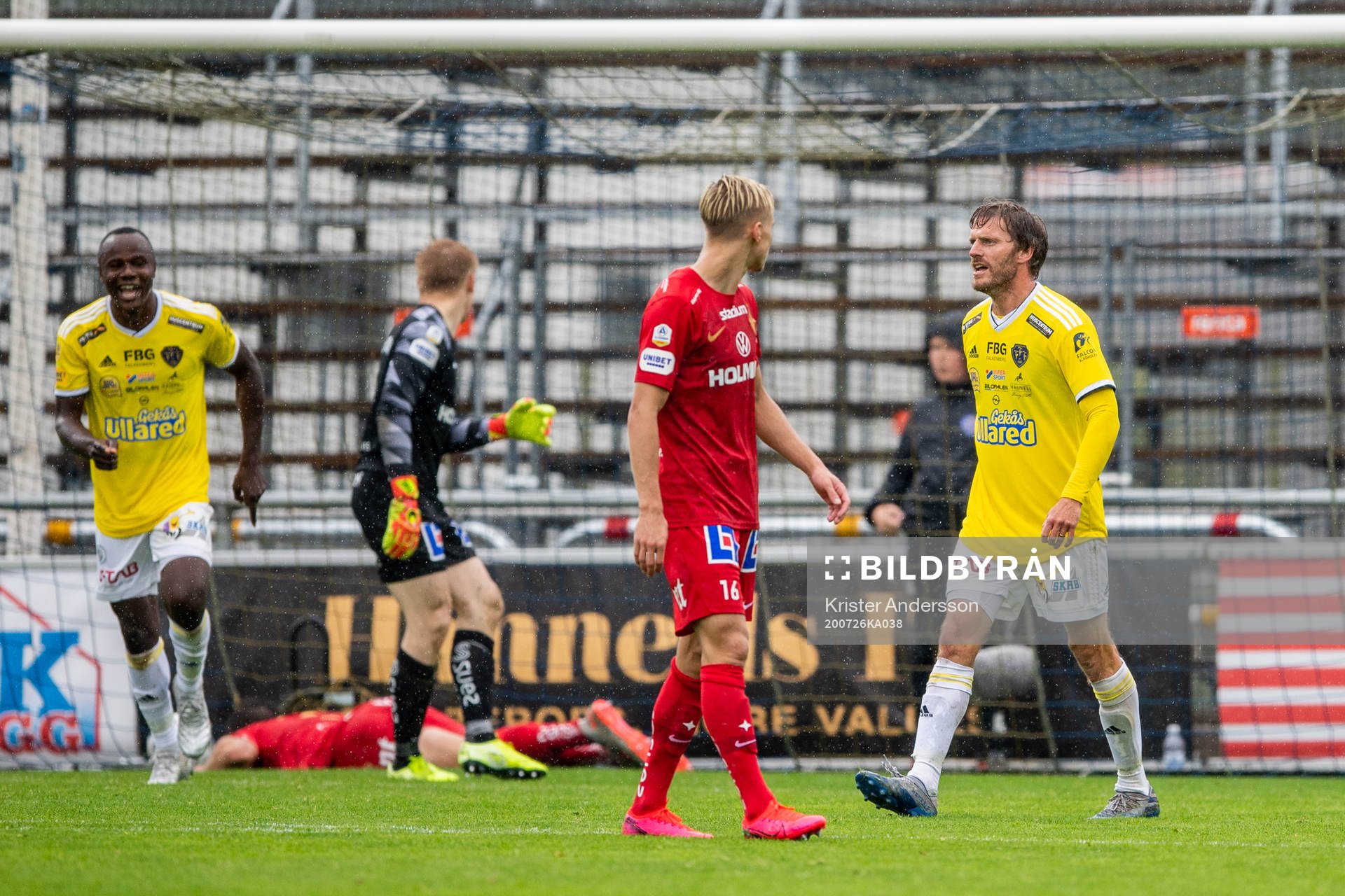 Falkenbergs Karl Söderström jublar