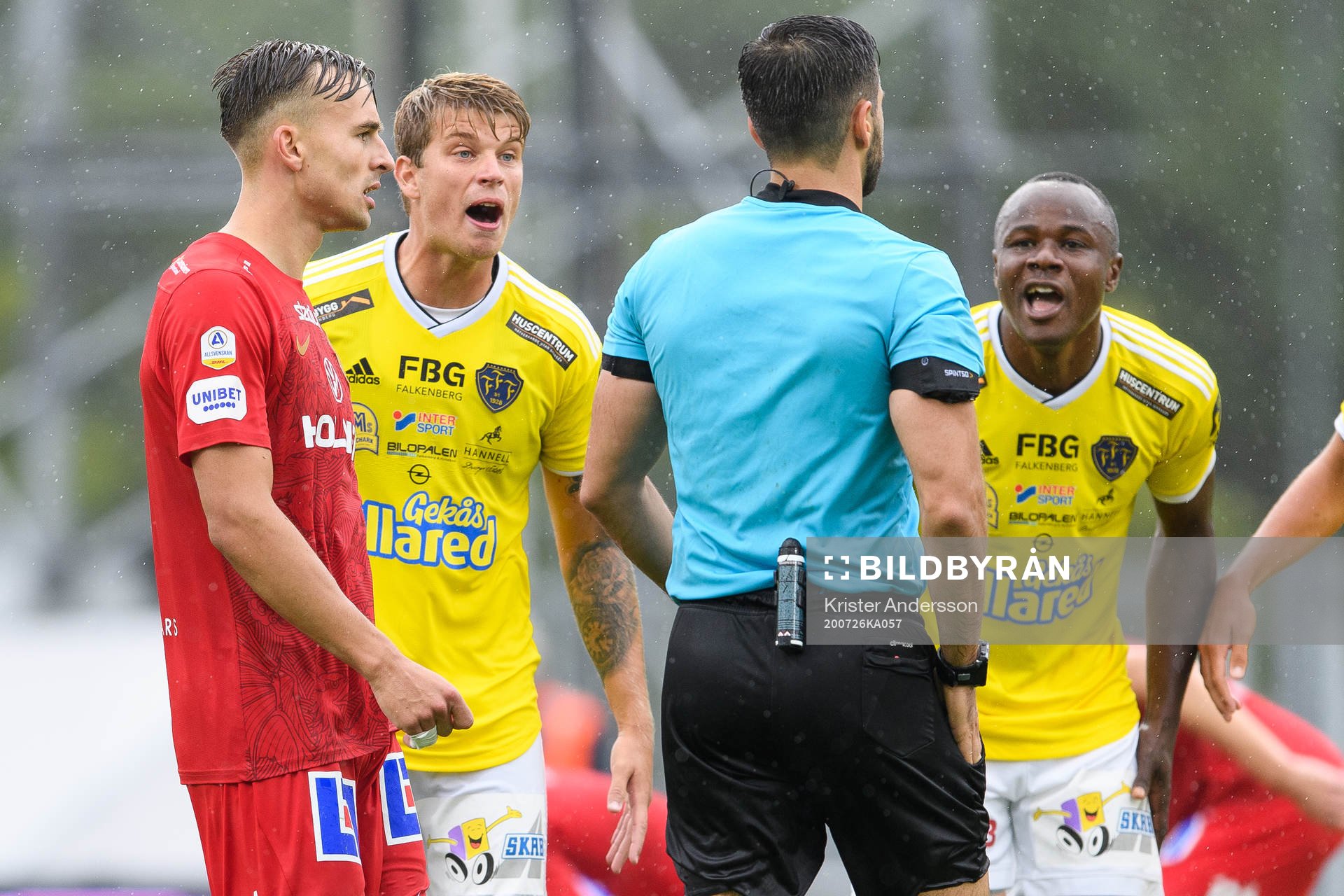 Falkenbergs Marcus Klingenberg Mathisen och Nsima Peter