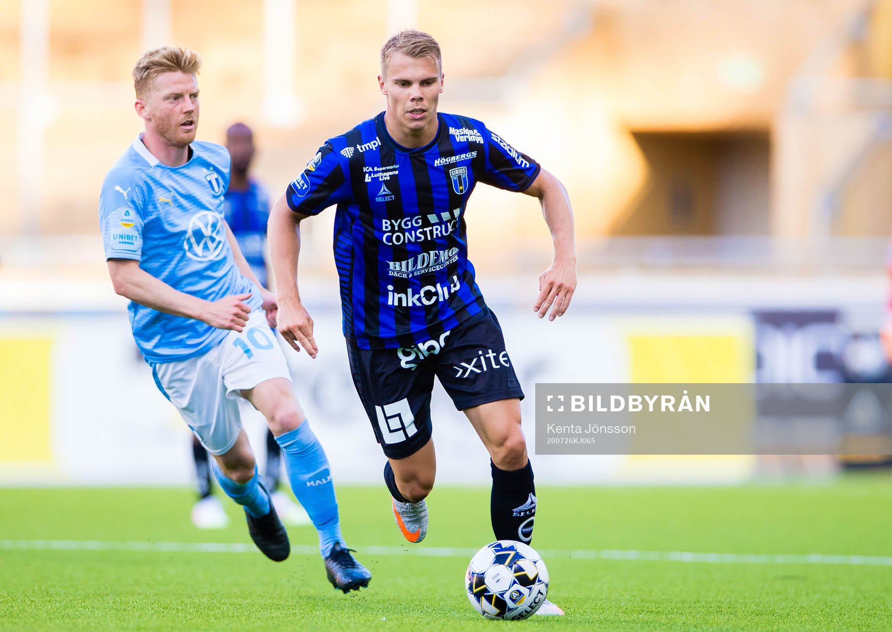 Malmö FFs Anders Christiansen och Sirius Elias Andersson