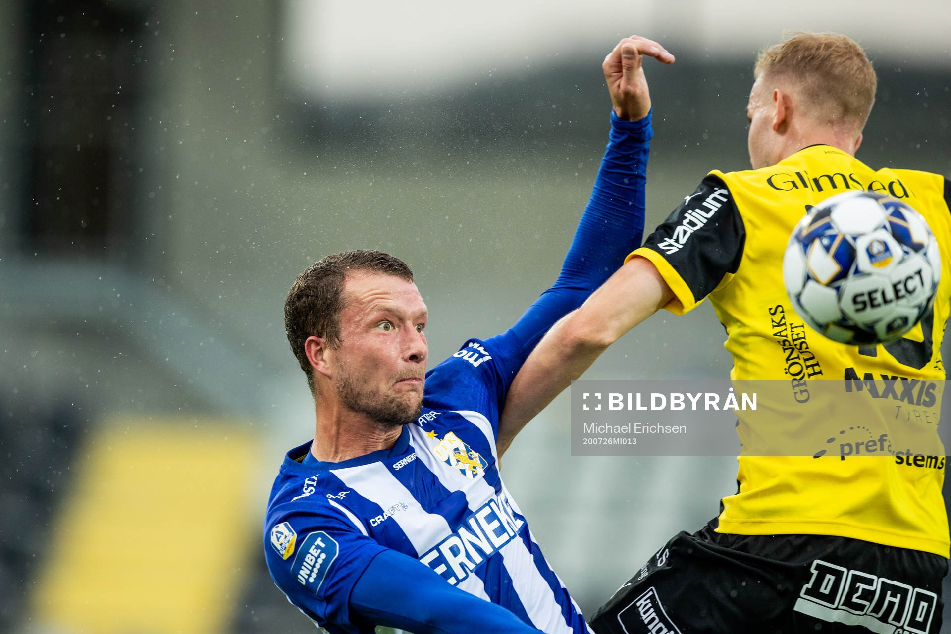 IFK Göteborgs Jakob Johansson och Häckens Jasse Tuominen