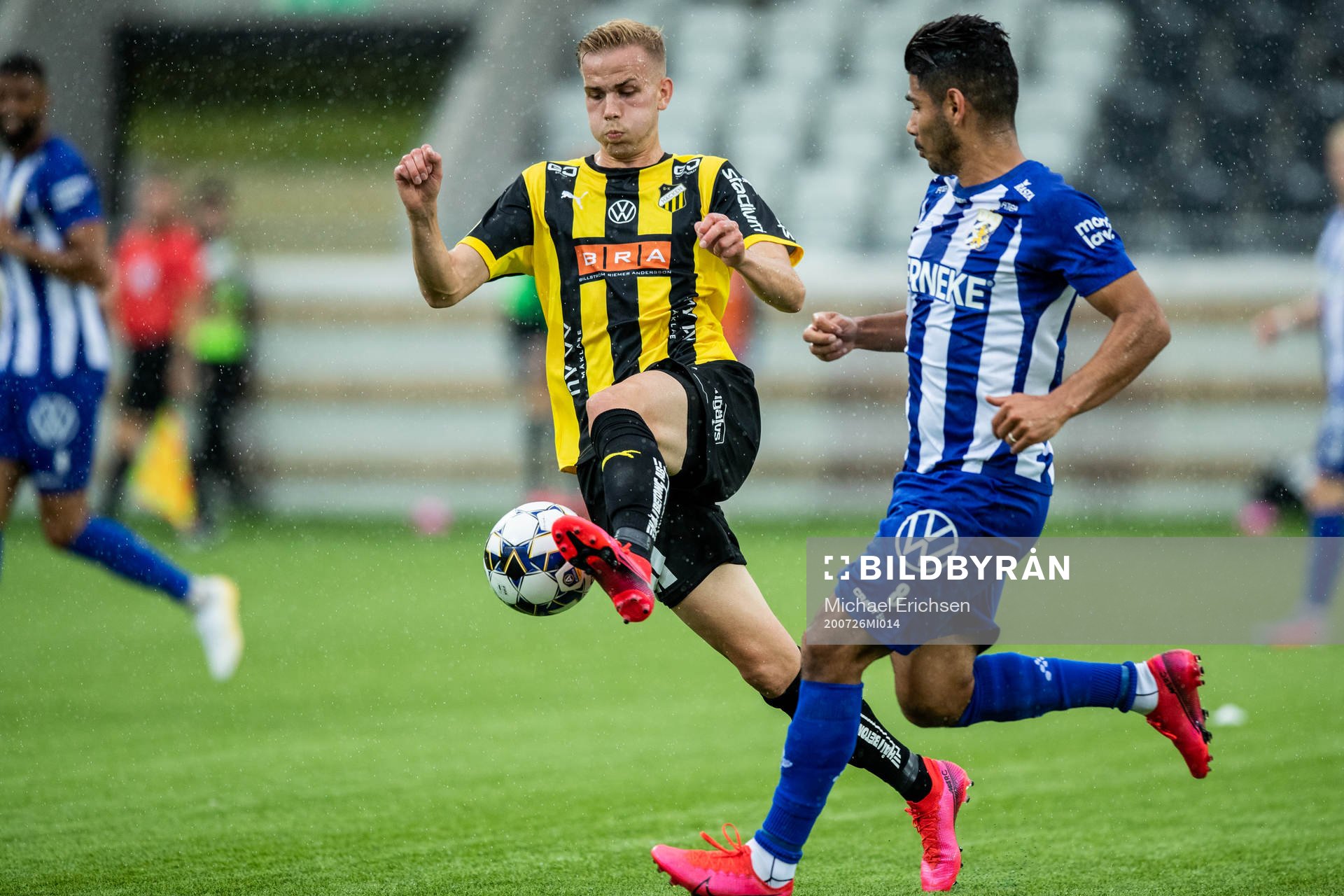 Häckens Jasse Tuominen och IFK Göteborgs Hosam Aiesh