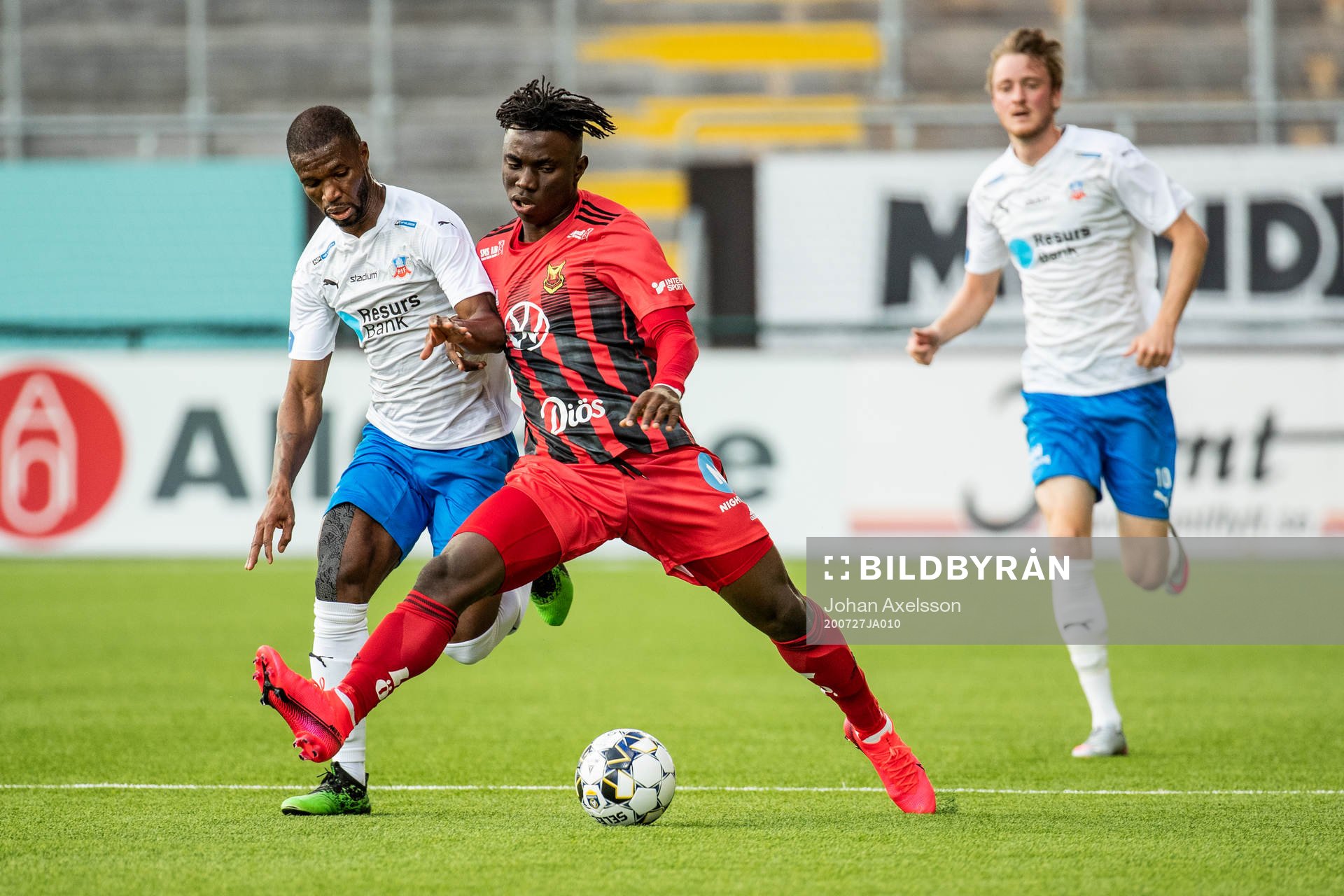 Helsingborgs Mohammed Abubakari och Östersunds Jordan