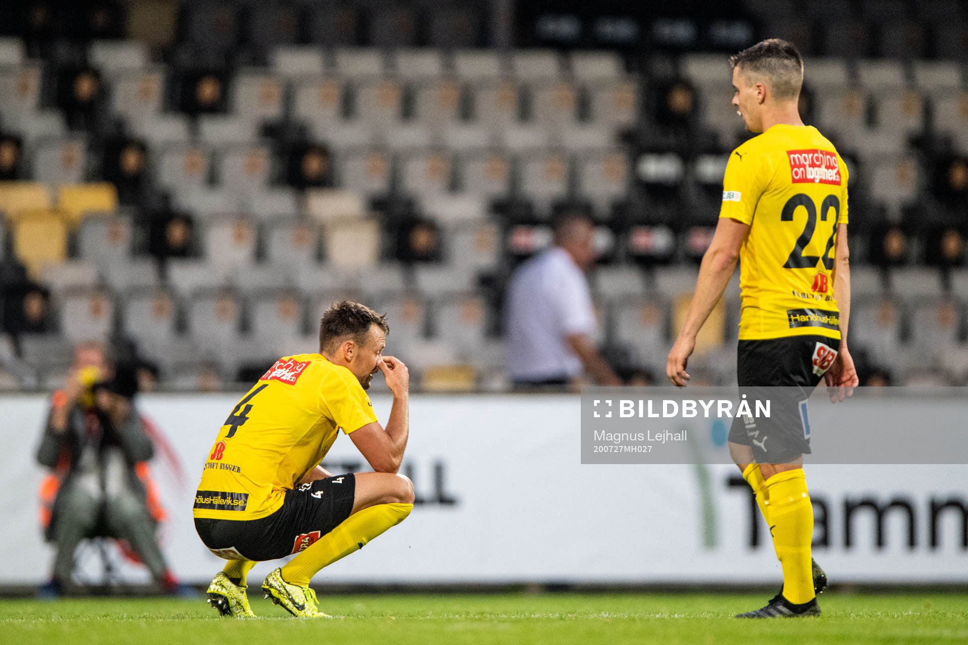 Mjällbys Max Watsonoch Jesper Gustavsson  deppar