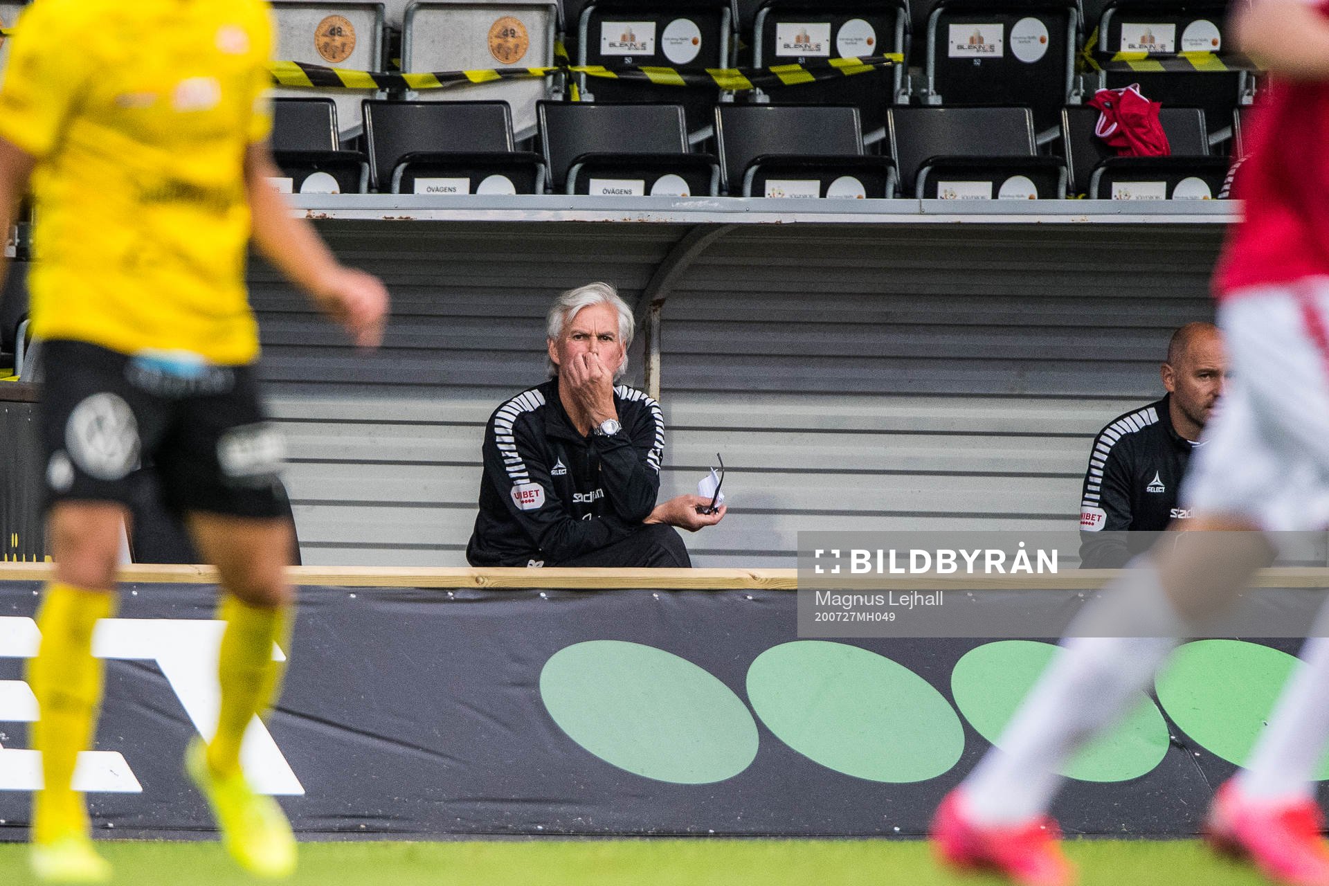 Kalmars tränare Nanne Bergstrand deppar
