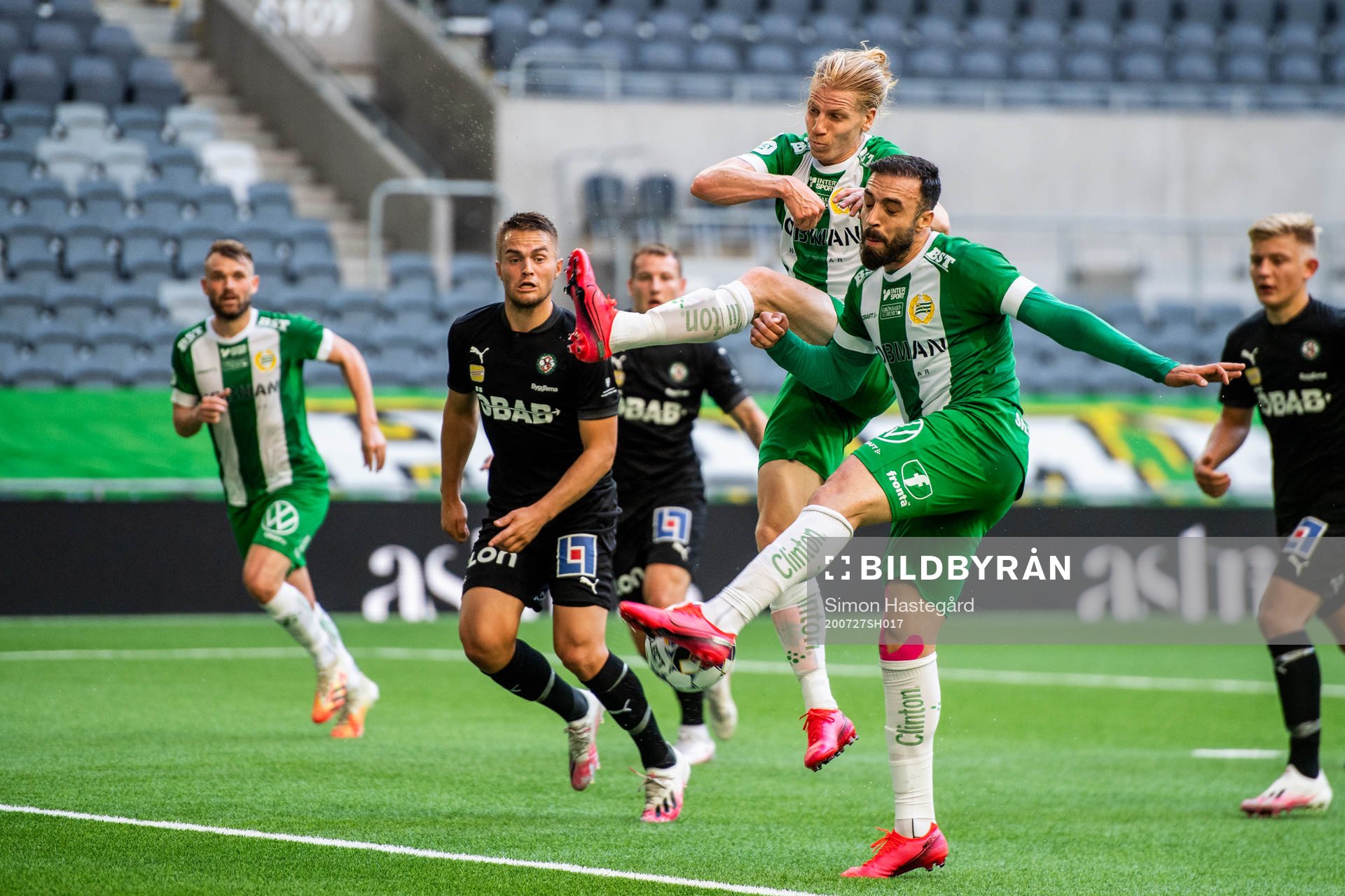 Hammarbys Gustav Ludwigson och Abdul Khalili