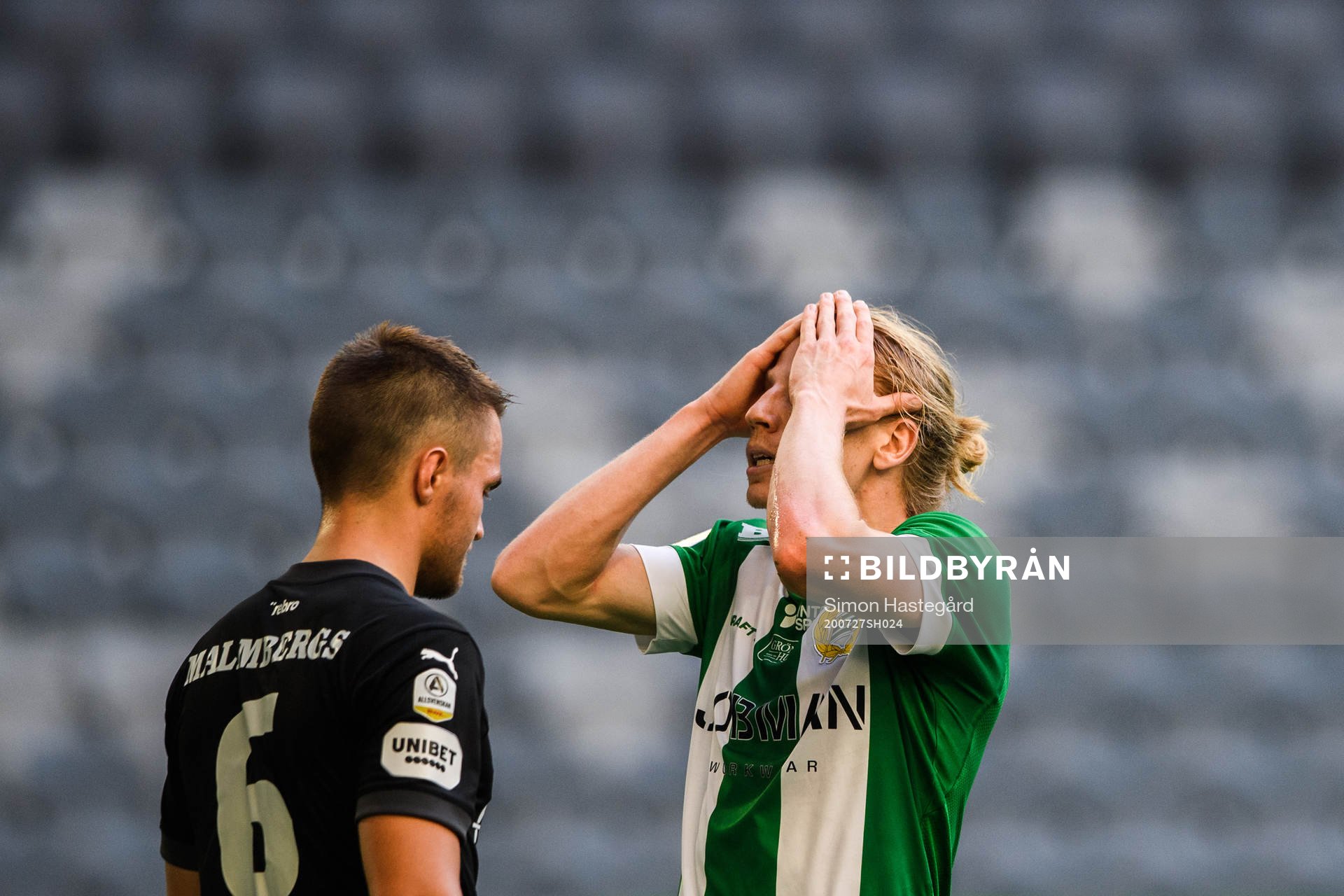 Hammarbys Gustav Ludwigson deppar