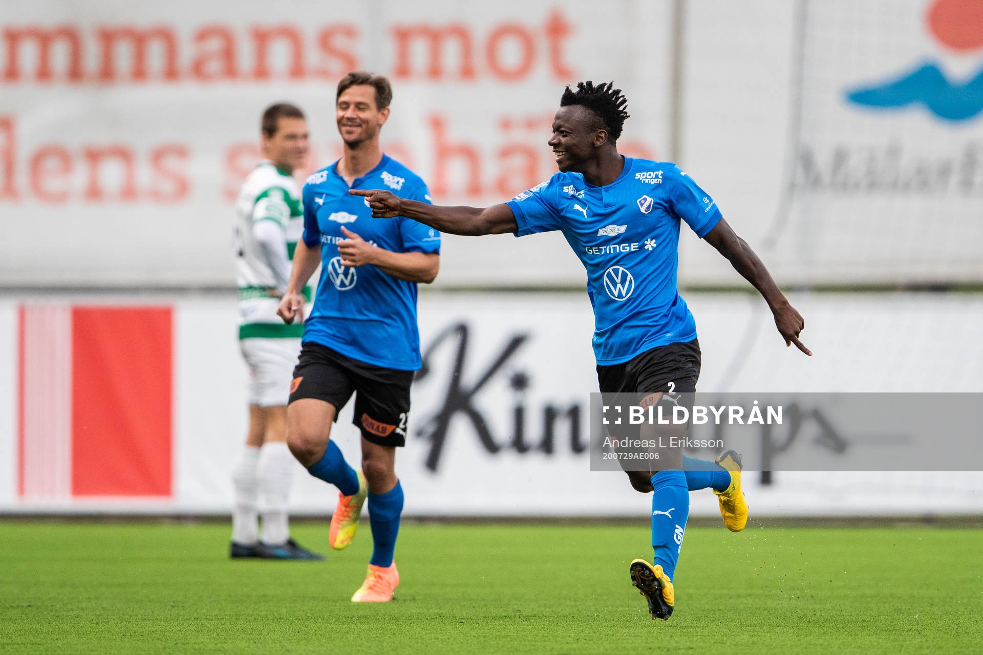 Halmstads Thomas Boakye jublar