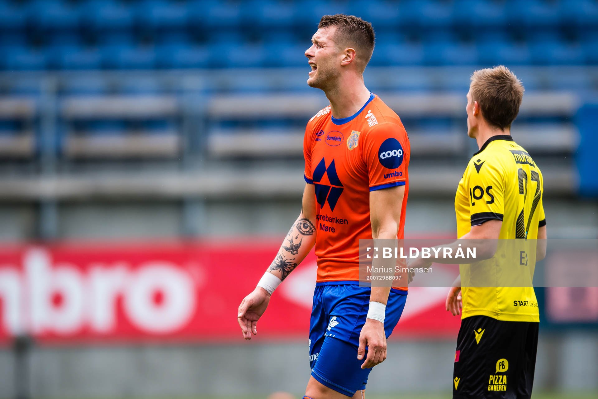 Holmbert Aron Briem Fridjonsson of Aalesund looks dejected