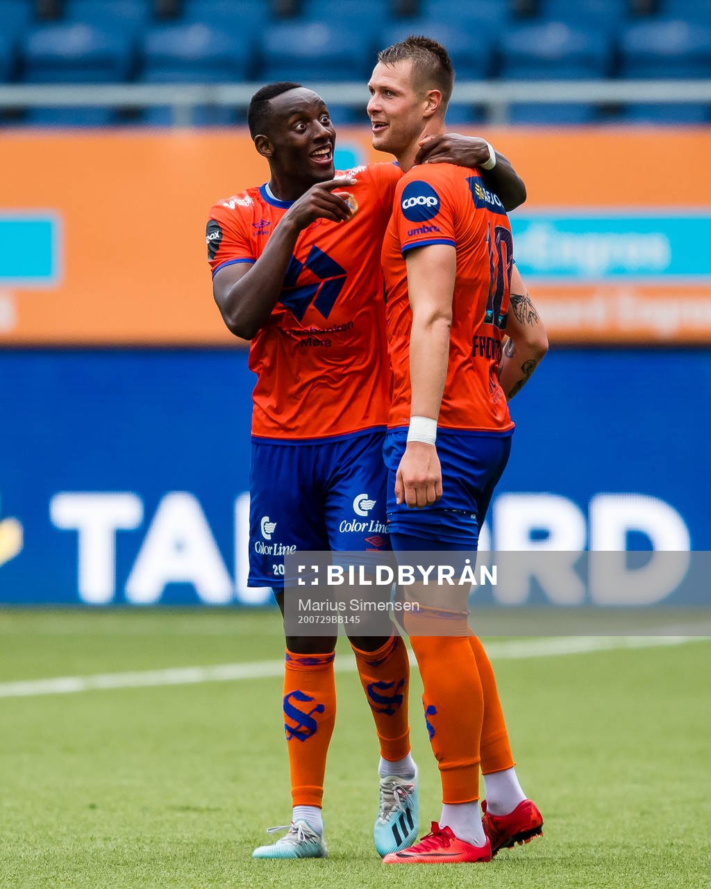 Parfait Bizoza and Holmbert Aron Briem Fridjonsson of