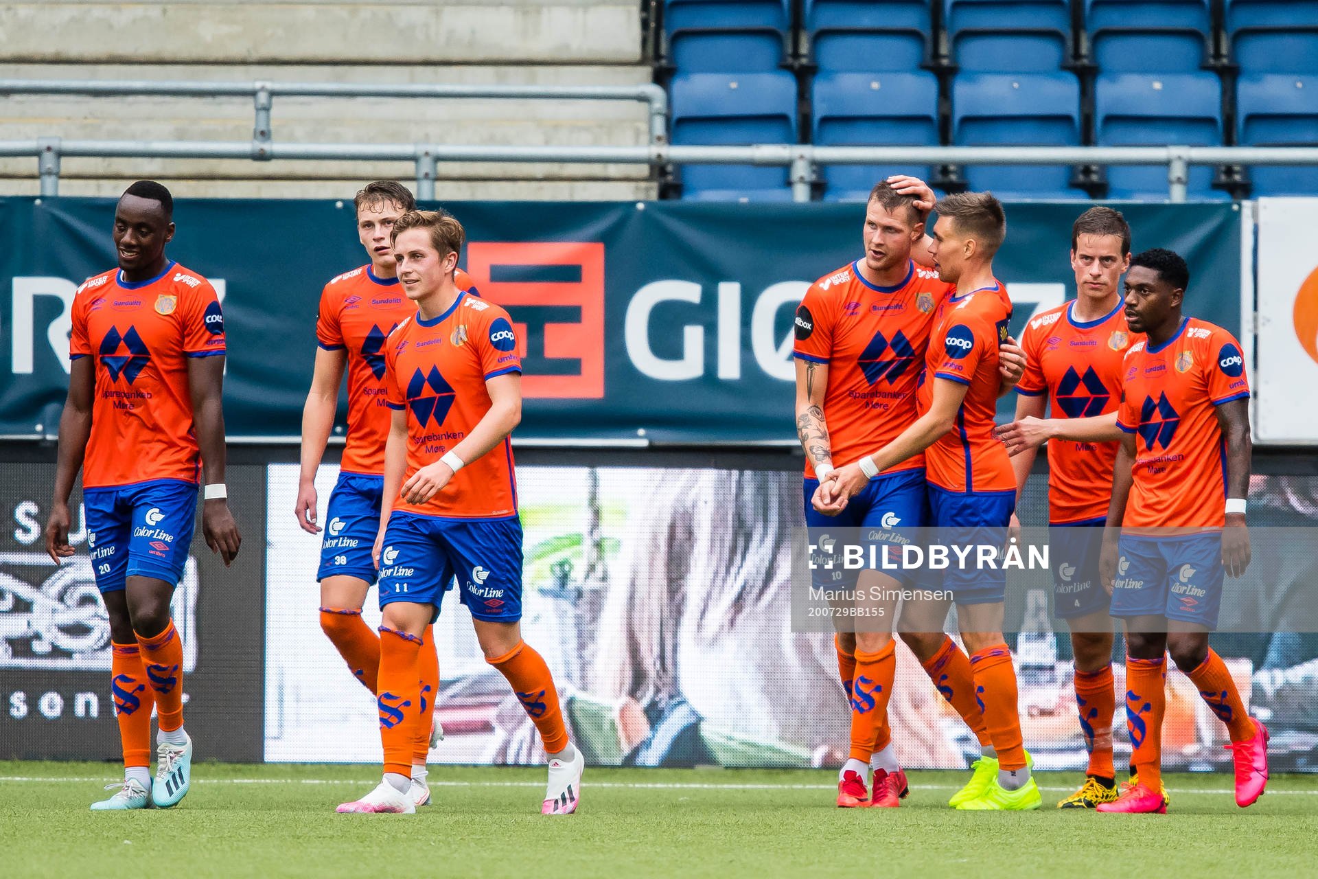 Holmbert Aron Briem Fridjonsson of Aalesund celebrates