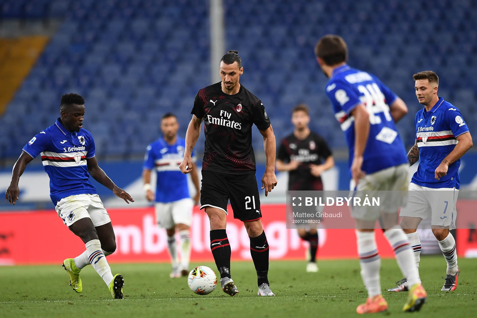Zlatan Ibrahimovic of AC Milan
