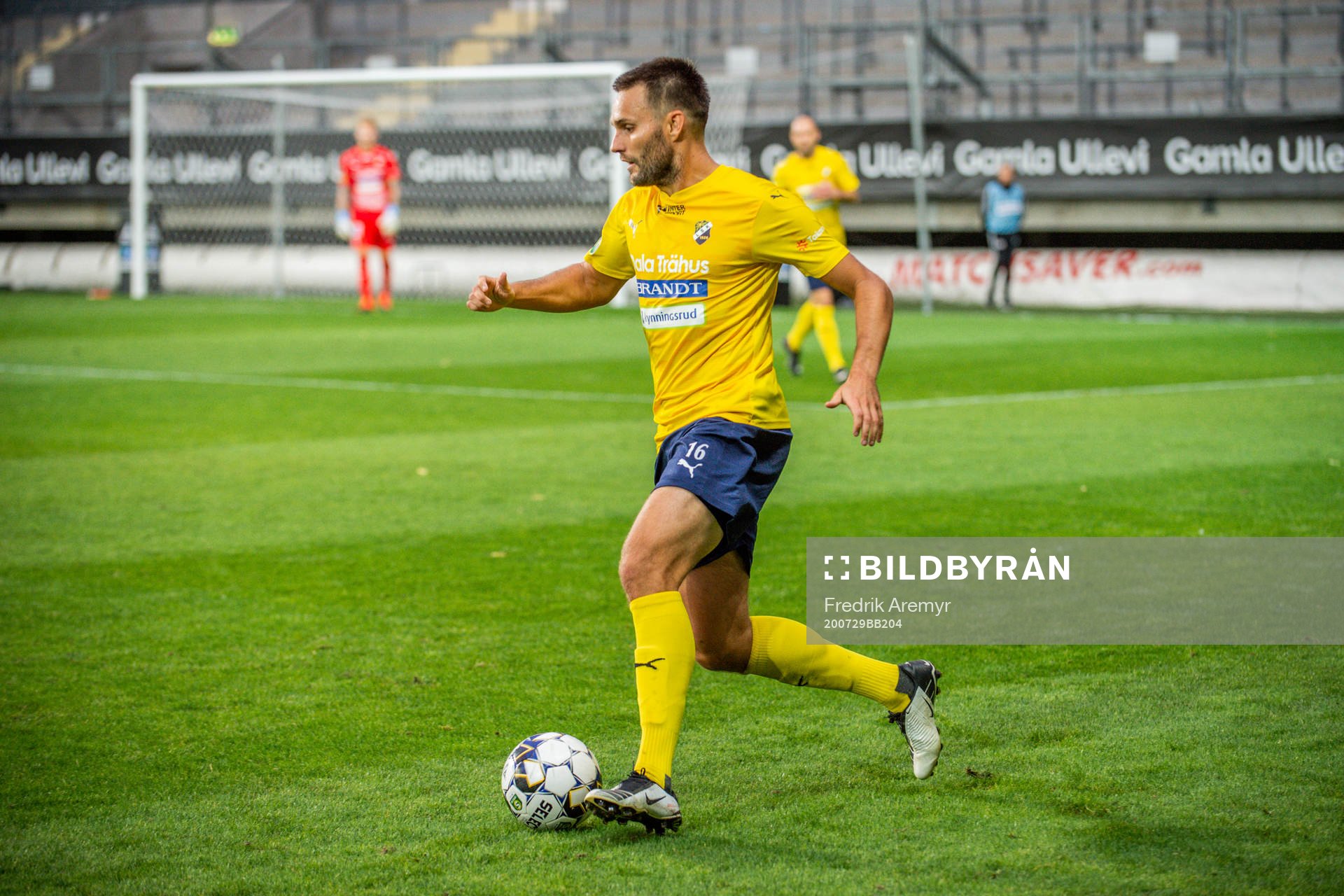 Ljungskiles Johannes Vall under fotbollsmatchen i Superettan mellan GAIS och Ljungskile den 29 juli 2020 i Göteborg.