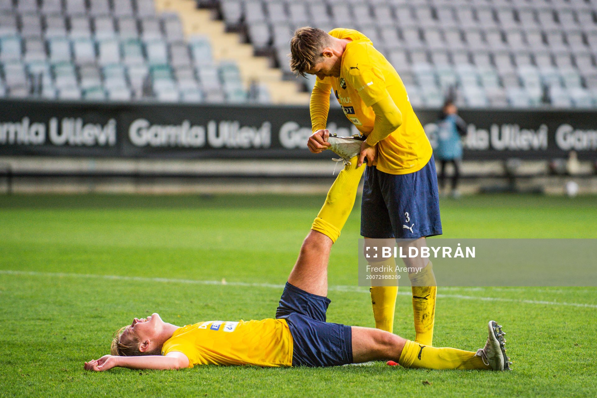 Ljungskiles Adam Rosén efter fotbollsmatchen i Superettan mellan GAIS och Ljungskile den 29 juli 2020 i Göteborg.