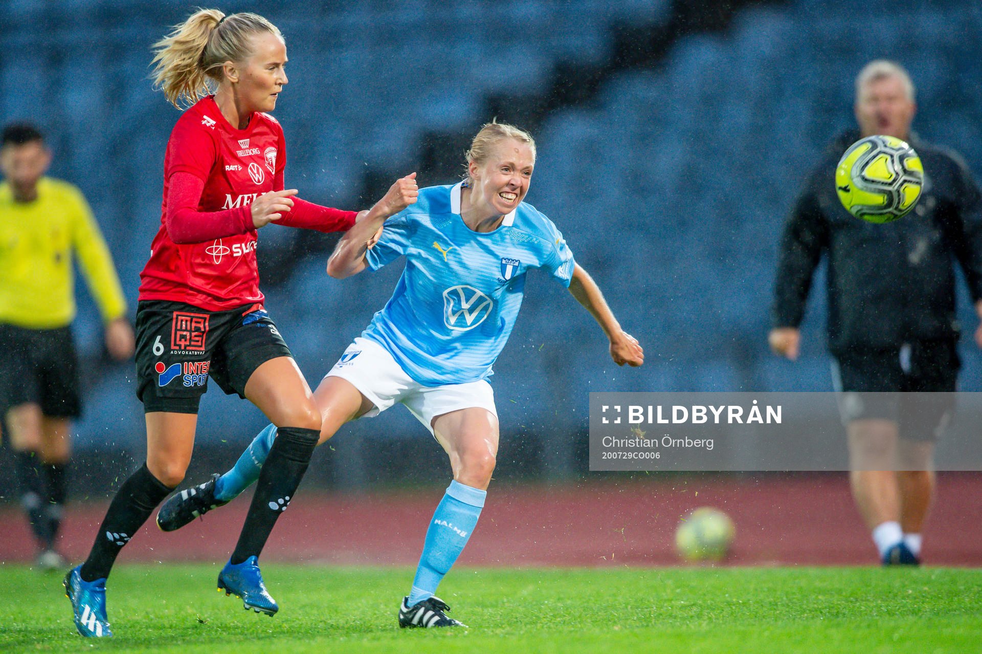 Trelleborgs Emma Paulsson mot Malmö FFs Stina Stadig