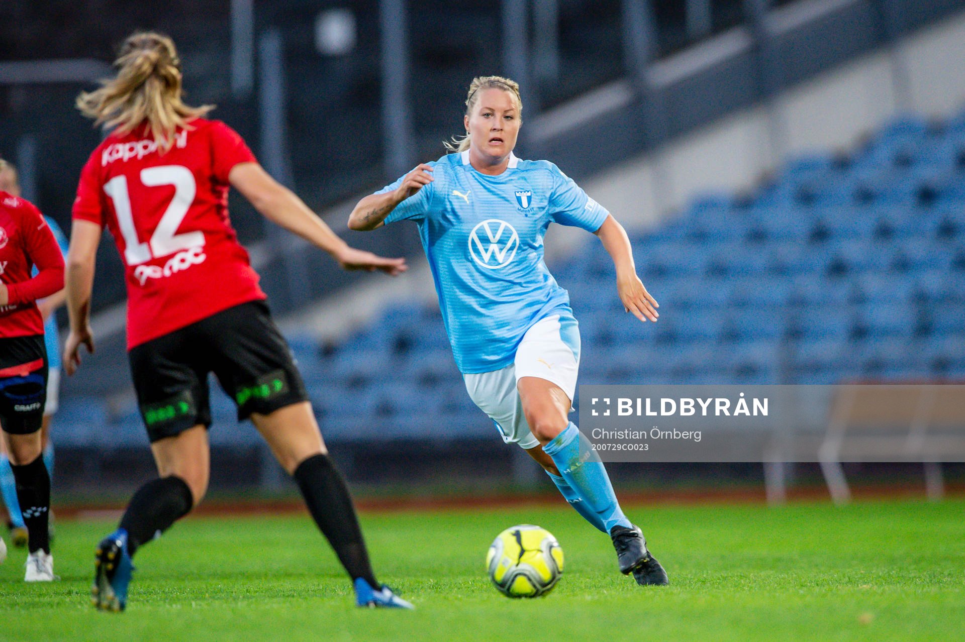 Malmö FFs Caroline Williamsdotter mot Trelleborgs Edina