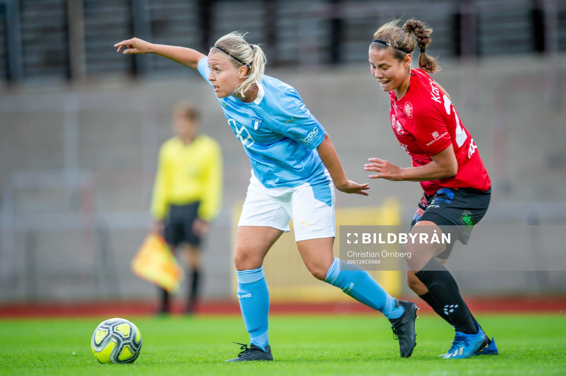 Malmö FFs Caroline Williamsdotter mot Trelleborgs Elisa