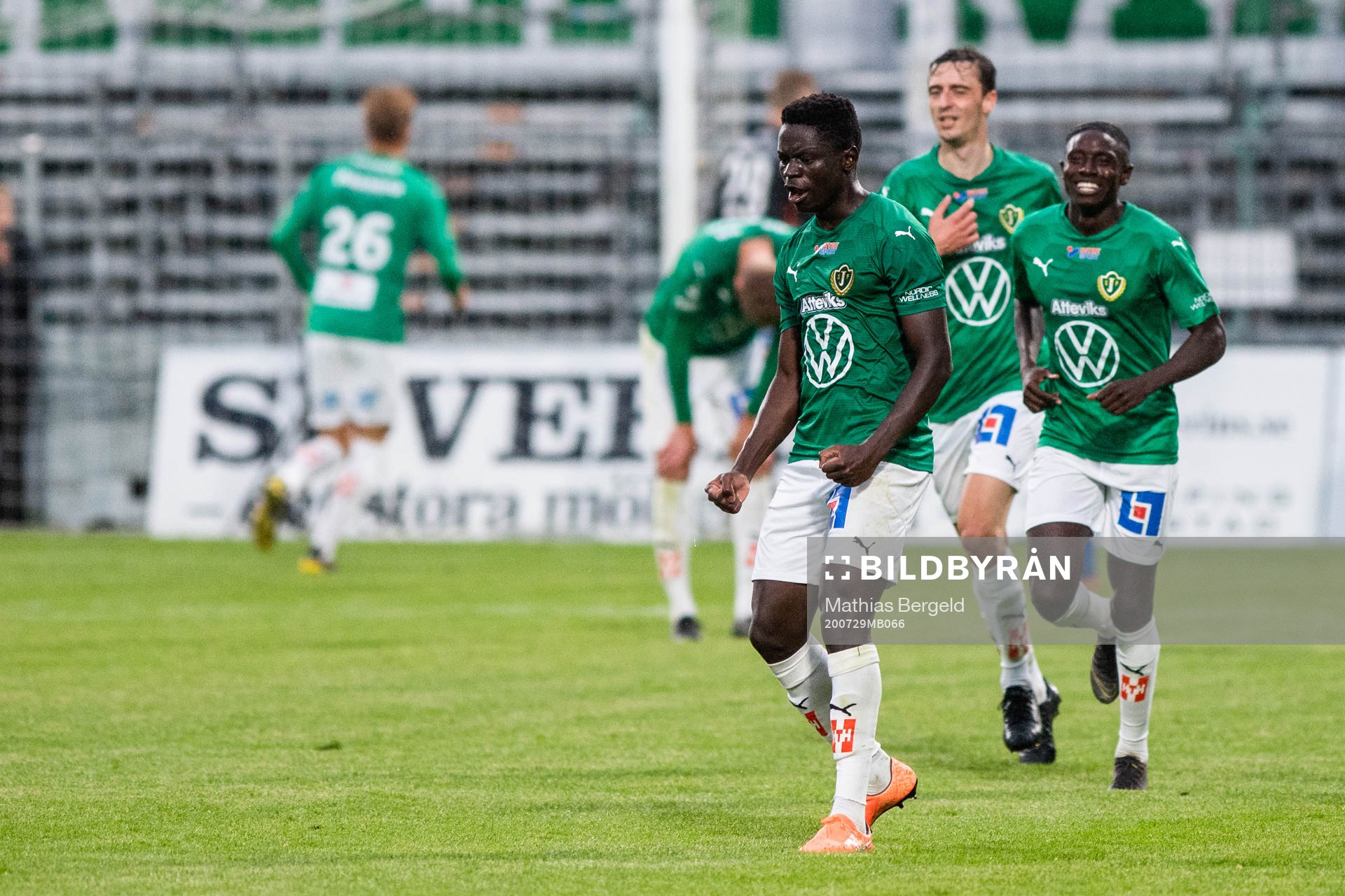 Jönköpings Eric Johana Omondi jublar
