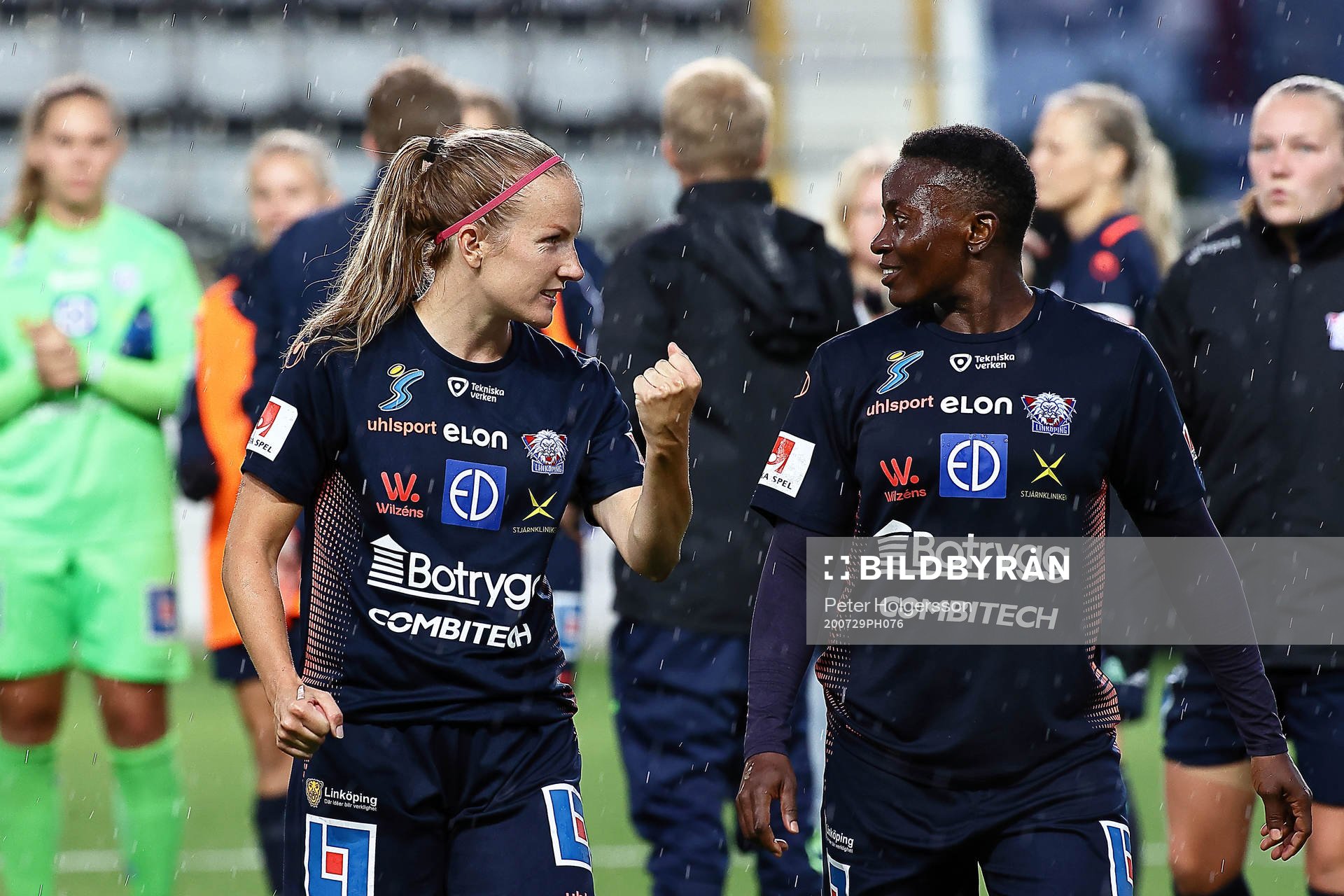 Linköpings Petra Johansson och Orji Ebere