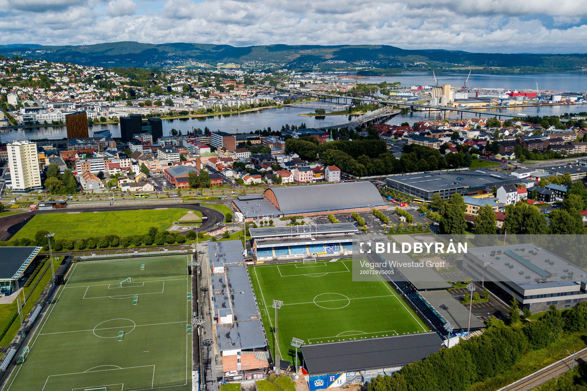 General view of Marienlyst stadion