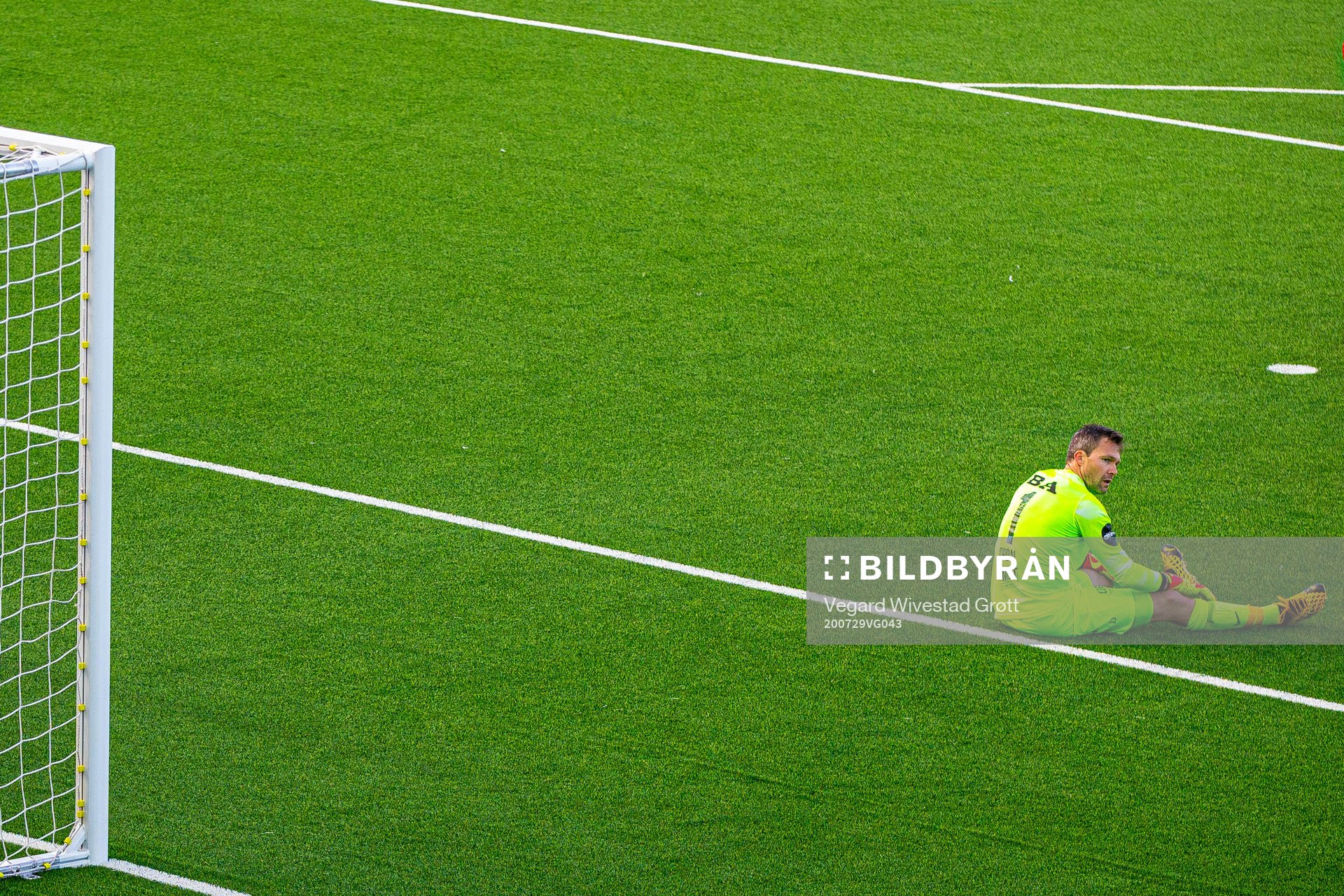 Goalkeeper Håkon Opdal of Brann looks dejected