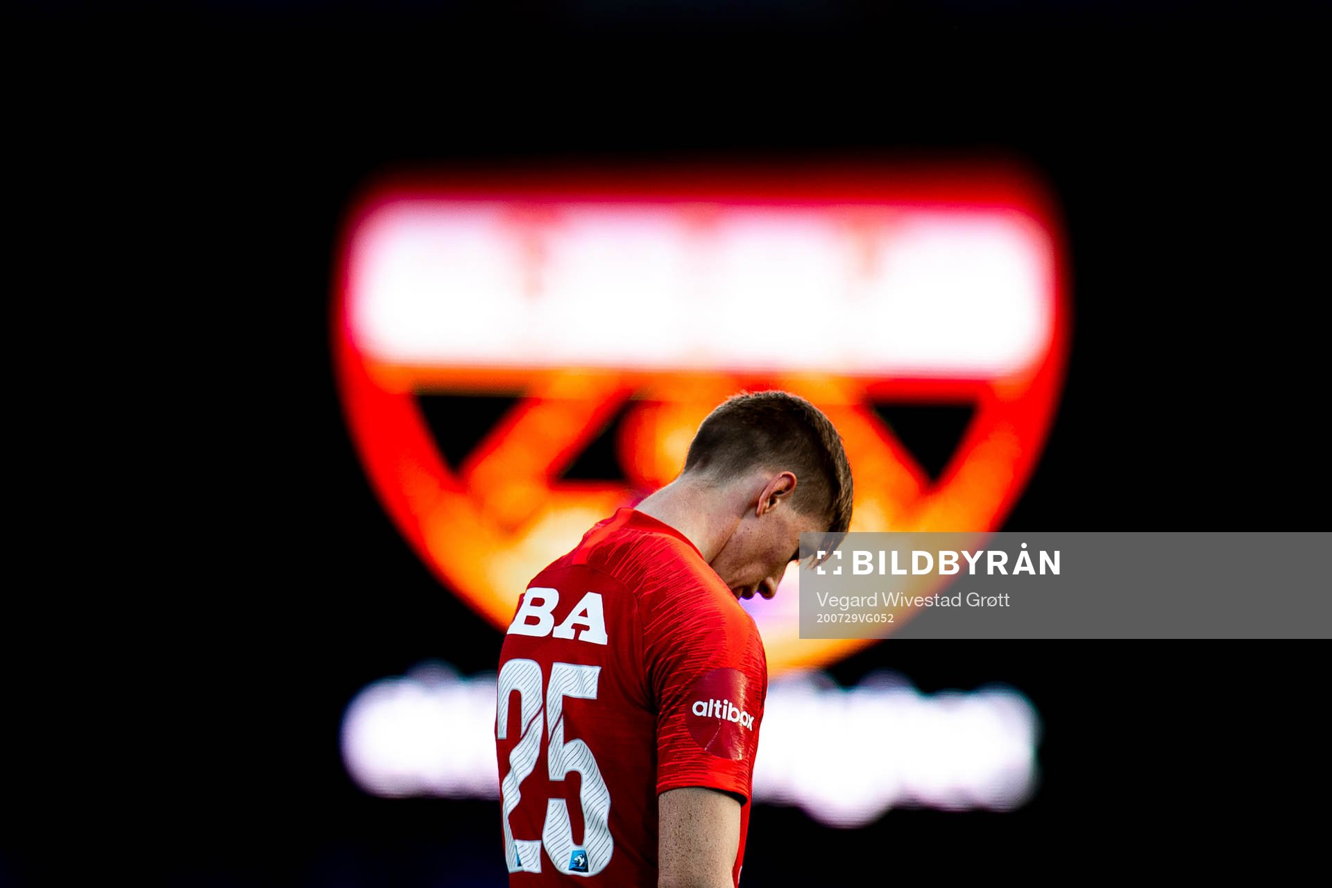 Ole Martin Kolskogen of Brann looks dejected