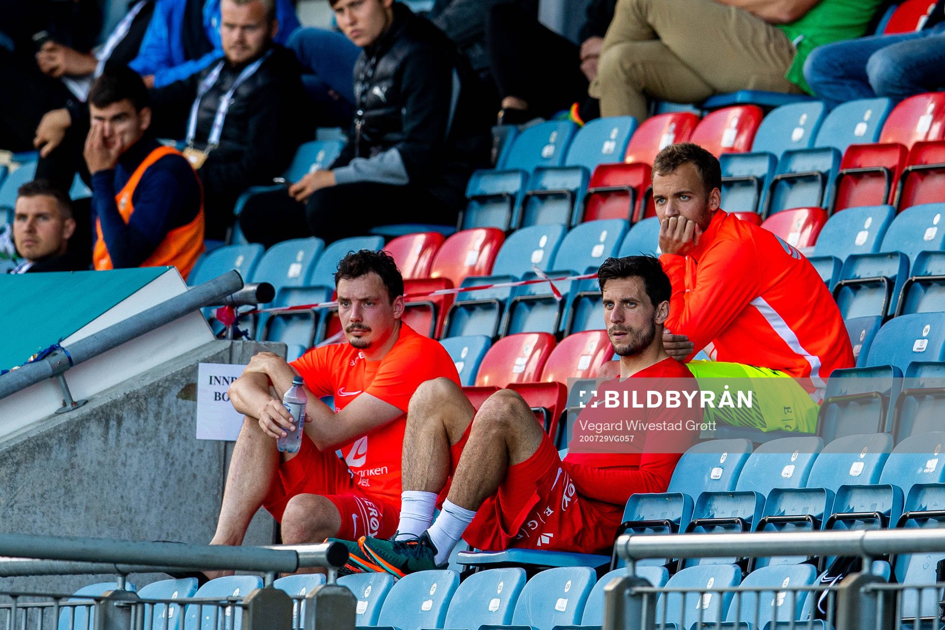Vegard Forren, Daniel Alexander Pedersen and goalkeeper