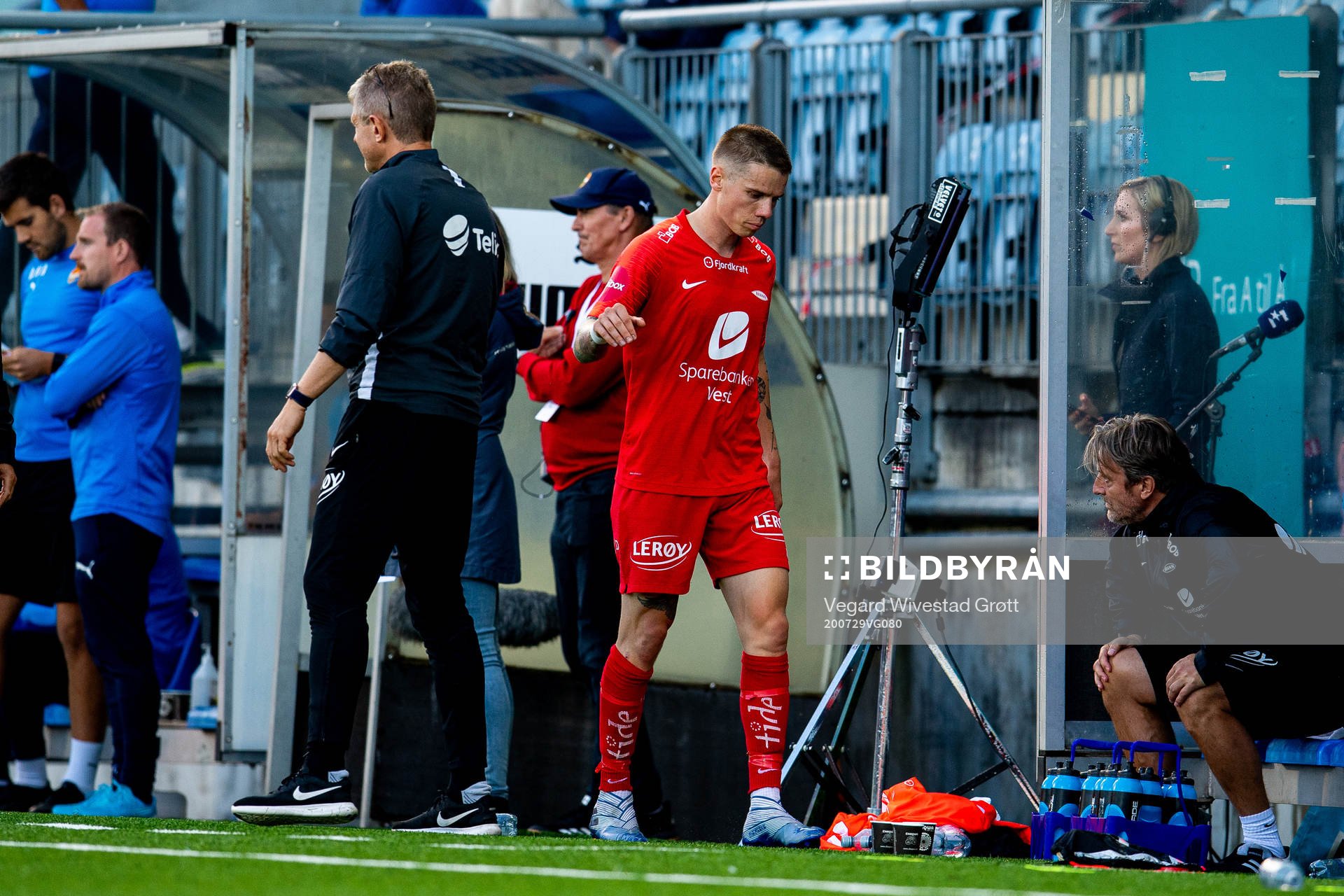 Lars Arne Nilsen, head coach of Brann, and Robert Taylor