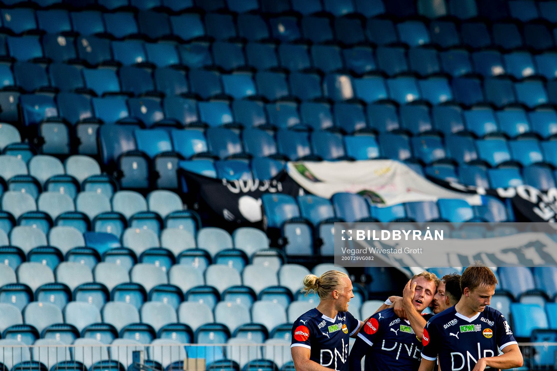 Marcus Michael Mølvadgaard of Strømsgodset celebrates