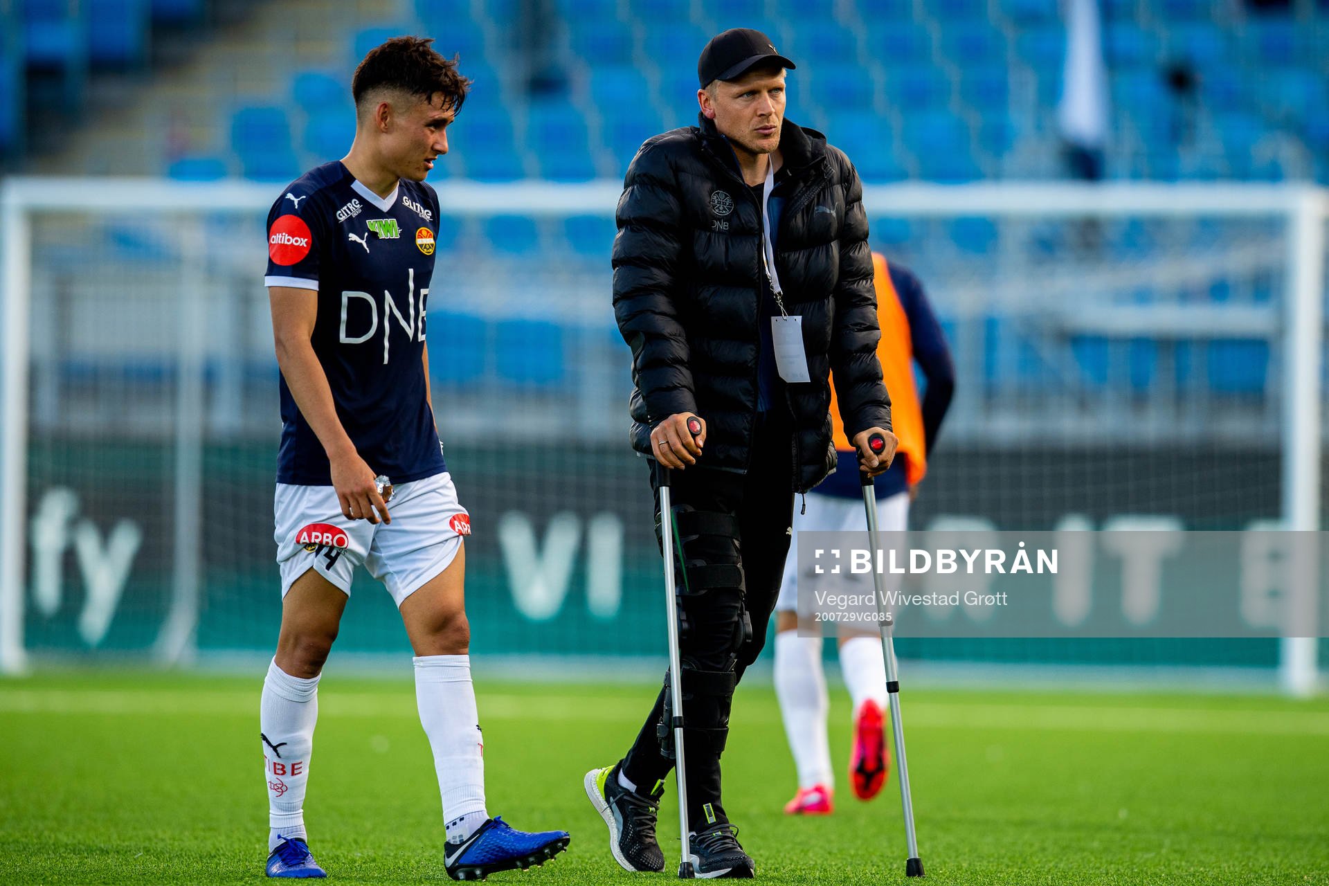 Nicholas Mickelson and Jonathan Parr of Strømsgodset