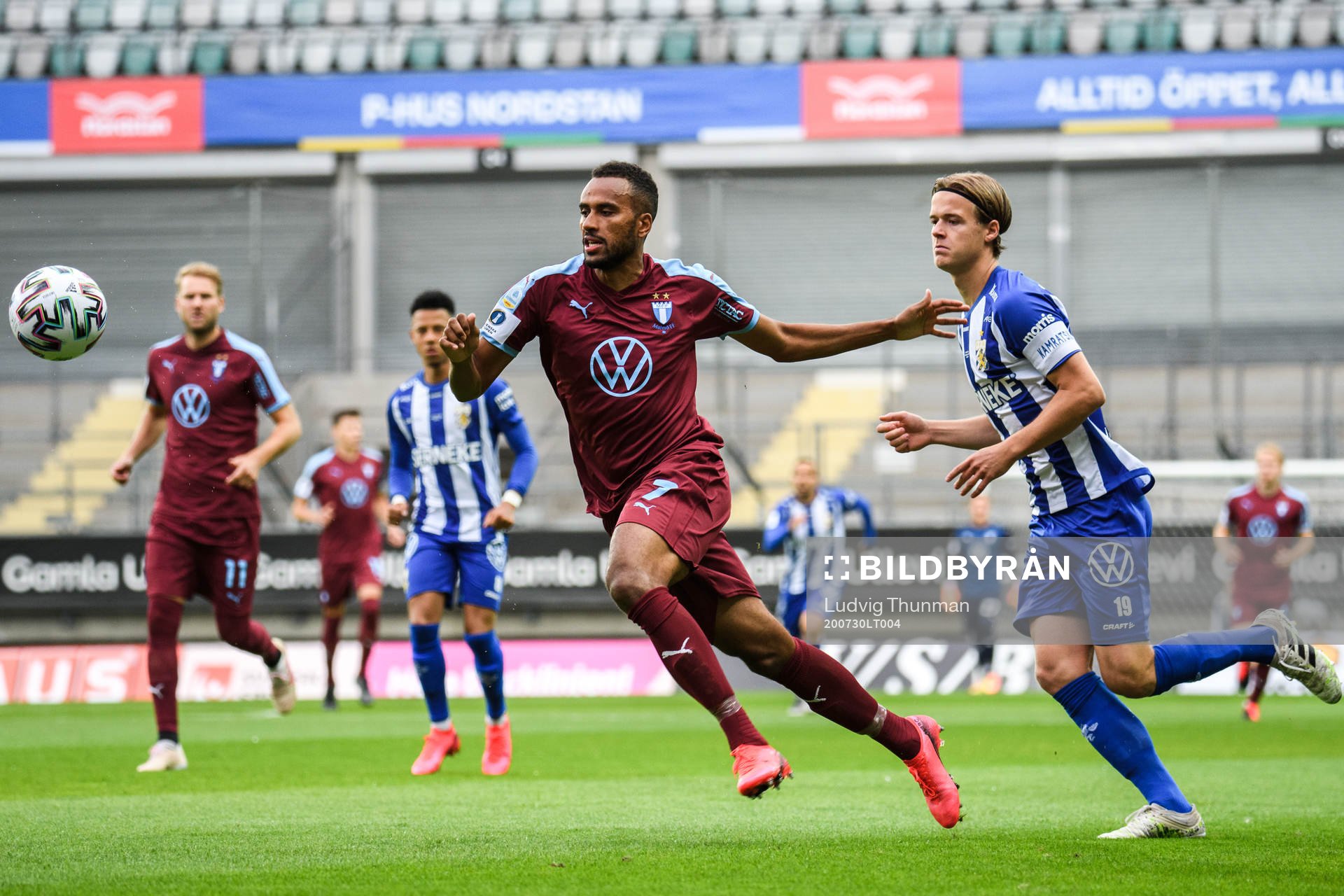 Malmö FFs Isaac Kiese Thelin och IFK Göteborgs August
